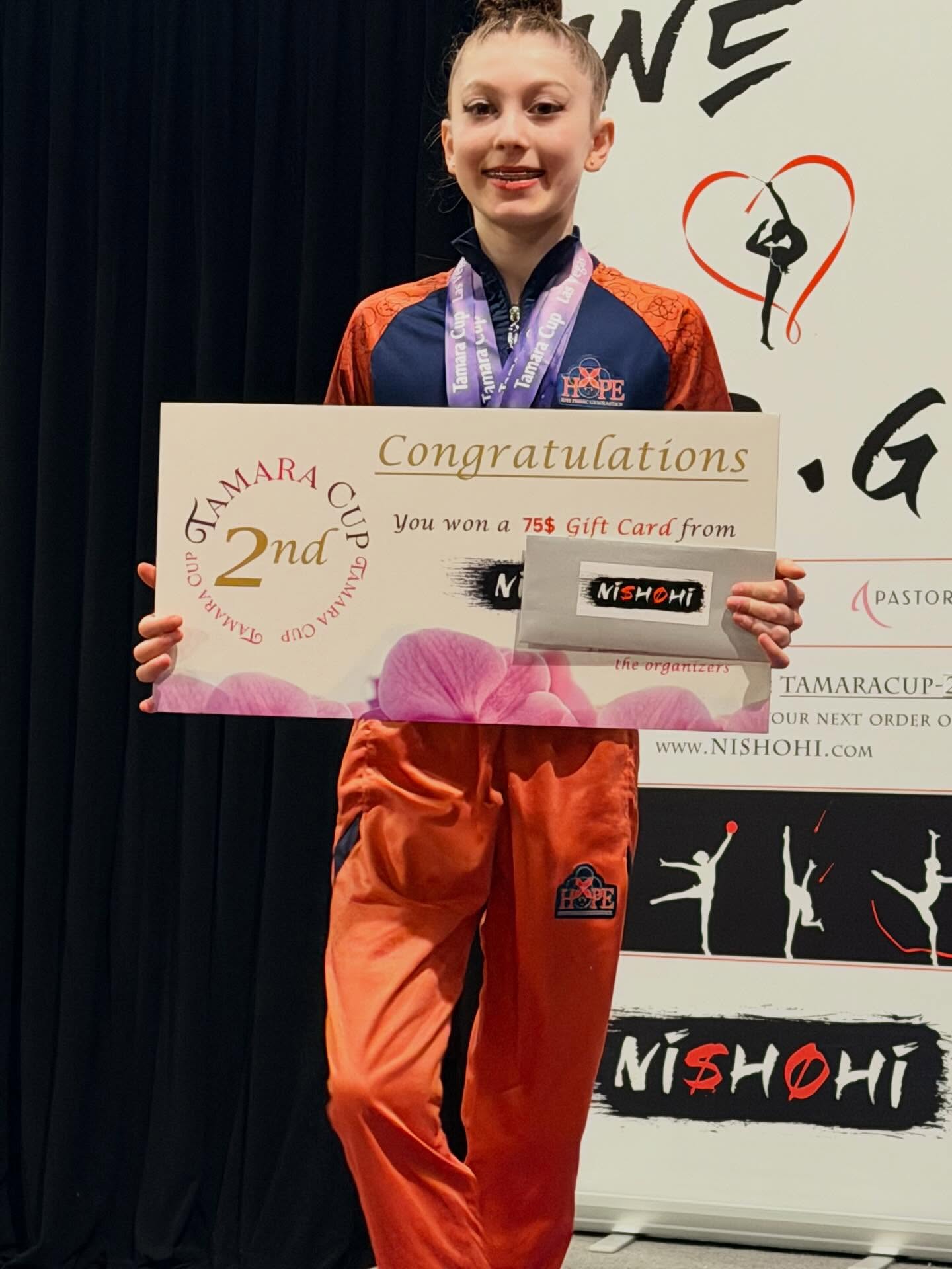 Tamara Cup by @tamarayerofeyeva
✨ Our coaches are also incredibly proud of our Juniors! ✨
Congratulations Amanda, Polina & Lizzi 💖
🌟 Special shout-out to Amanda! 🌟
🥈 2nd Grand Champion – All 53 Juniors gymnasts (2013–2012–2011)
💰 First-ever money prize
🏆 Grand Champion – All Juniors in Clubs & Ribbon
Great results on her year:
🥇 1st AA
🥉 3rd Hoop
🥈 2nd Ball
🥇 1st Clubs
🥇 1st Ribbon
2011s
Polina placed in AA, hoop and Ribbon
Elisabed placed in ball, clubs and ribbon.
Thank you Tamara Cup for having us! 🙏
HOPE Team had an amazing time competing and exploring Las Vegas 🎰✨
👏 Congratulations to all HOPE Coaches for the incredible work and dedication! 💙💪