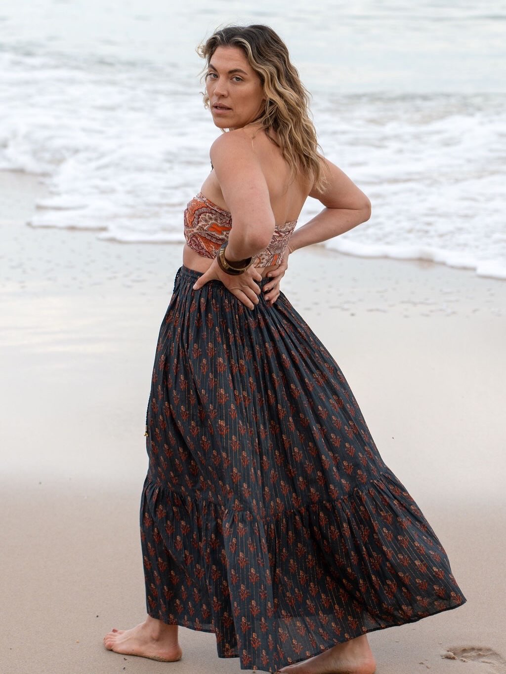 I’m so excited to finnnnnnally announce our next launch… our beautiful new SANA lurex maxi skirt, kimono AND a restock of our sold out ROSY blouse in rust… AND we just might have 2 new brand new FRIDA blouses dropping as well!! (More peeks to come!)
Set your alarms, you don’t want to miss this drop - this WEDNESDAY 11th FEB, 9am AEDT 💥☺️🫶🫶🫶🫶