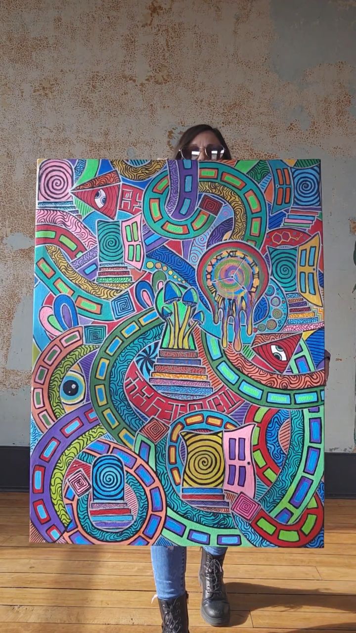 Curated my brother's painting at Empower Juice & Wellness in Logansport, Indiana
.
.
To purchase: Stop in the location or purchase from my website. Shipping is available.