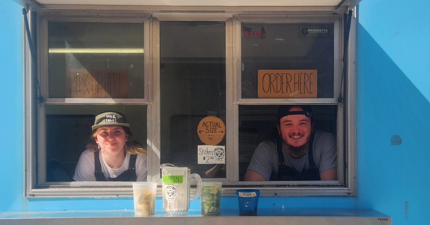 New here? Donโt worry.
Start with the Colleen, Salma, or Carmen. Grab a squirt of Valentina Mild. Add lime.
Take a bite and let your life change a little.
Normal hours unless we tell ya otherwise, see you out there๐