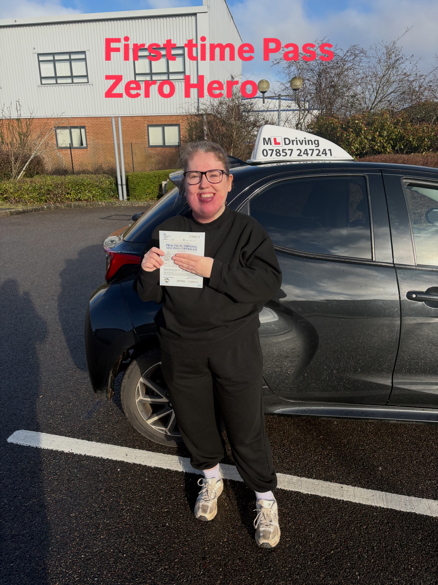 Excellent first time pass from Gayle today at Burgess Hill ,really safe confident drive and a clean sheet .Nice feedback from DE Andy ,enjoy your car shopping see you on the road #firsttimepass #drivingtestsuccess #safedrivingforlife #teamsussex #mldrivingautomatic