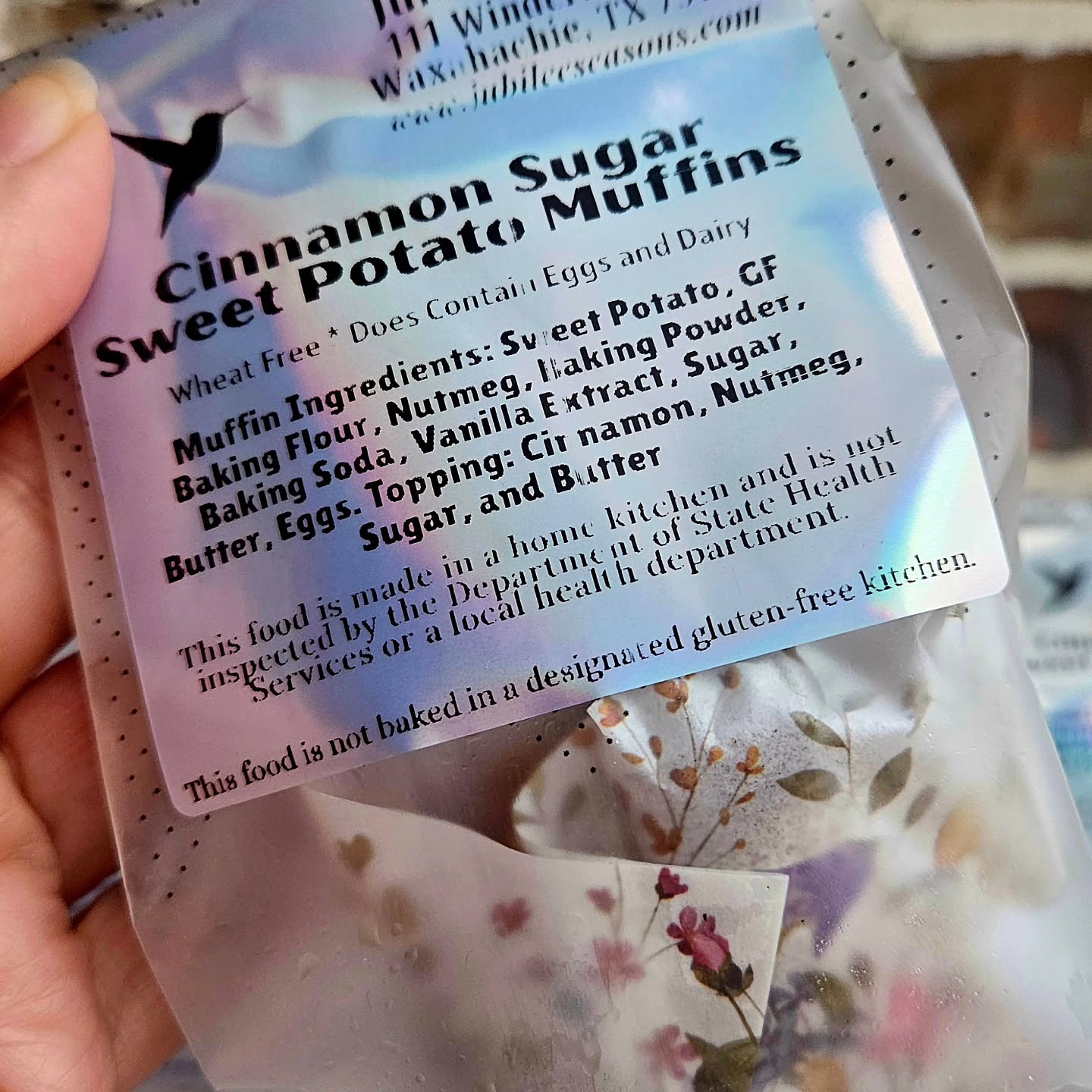 The Tea Stand is open today from 8am to noon. For those who don't know, I'm baking products for pre-order using alternative flours that have not been bleached, enriched with B vitamins, and sprayed with glysophate. So, as I bake each week, I offer samples on my Tea Stand. Look for my videos explaining my products and processes. Follow the Jubilee Seasons Facebook page for location and updates.