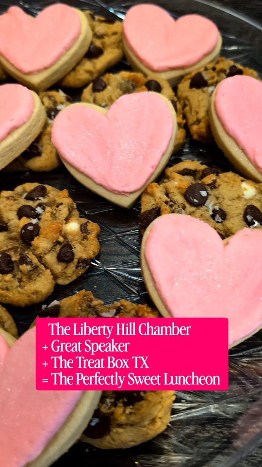 What a perfectly sweet luncheon with @lhchamberofcommerce yesterday 💕
We are always so grateful to be part of a community that supports local businesses, meaningful conversations, and connection.
✨ Incredible message from @dagan512austin — I’m still thinking about it (and yes, I had to grab the book!)
🌮 Delicious lunch from @texas.taco.kitchen
🍪 Sweet treats proudly provided by @thetreatboxtx
Thank you to the Chamber for bringing us all together for another wonderful event!
#LibertyHill #LibertyHillChamber #CommunityMatters #SupportLocal #TheTreatBoxTX