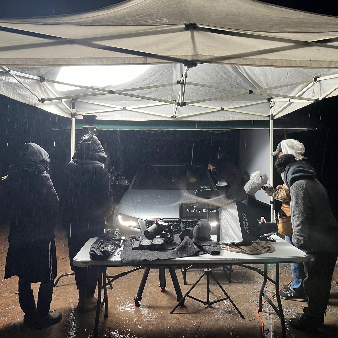 This scene from Breaking 27:00 was one of the more difficult ones to film. It was extremely cold and rainy as we filmed in the middle of the night. But the positivity of the crew was astounding!
We were so blessed by the incredible crew on set. Checkout some of the still shots from this scene to see the final result.
After all the work poured into this project we are excited for it to be hitting streaming platforms in the next few weeks. Be sure to follow us on our socials to stay up to date.