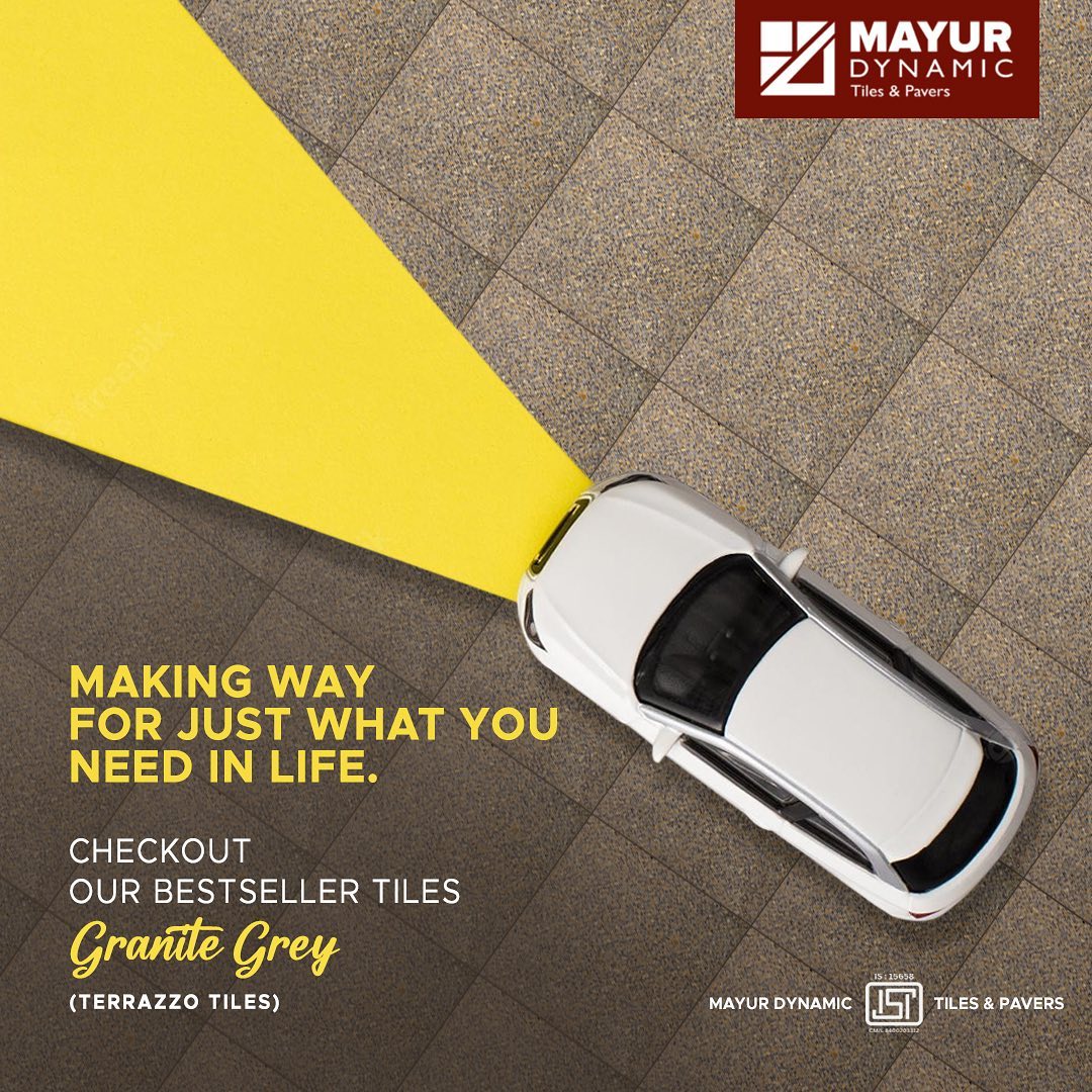 Making way for just what you need in life with our bestseller ‘Granite Grey - Terrazzo Tiles’.
Get a wide variety of tiles & pavers to choose from according to your need and get innumerable customisation options at an affordable price with @mayurdynamic
#mayurdynamic #tiles #coolrooftiles #shield #pavers #terrazzo #flooring #terrace #architecture #architectural #interiordesign #interiors #designs #interlockpaving #beautifyyourway #pavers #bricks #blocks #concreteproducts #kerbstone #concrete # construction #engineer #architect #floorart #homedecor #residential #madeinindia #makeinindia #interiordesign #interiordesigner