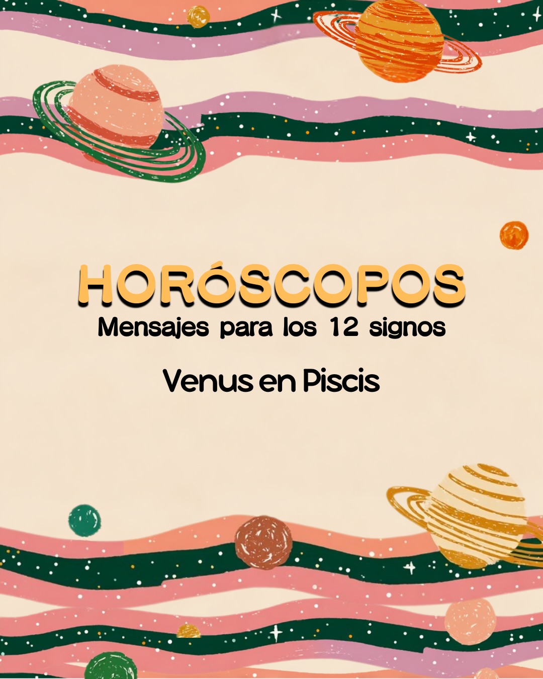 ¿Y si te digo que durante los próximos días algunas piezas empiezan a encajar? Venus entra en Piscis y en conjunto a Mercurio y el Nodo Norte, el cielo nos está mandando un mensaje directo a nuestro corazoncito. Es momento de prestar atención a esas conversaciones que se dan sin esfuerzo, a las personas que llegan de la nada y a esas corazonadas que no te dejan dormir. Las palabras ahora tienen un peso especial. Pueden sanar, pueden unir y, sobre todo, pueden marcar el camino hacia donde tu alma necesita ir. Si algo se siente “predestinado”, probablemente lo sea. Estamos en plena temporada de eclipses. Deja de buscarle la lógica a todo y permite que la intuición te guíe. A veces, el destino no es un lugar al que llegamos, sino la persona con la que decidimos caminar. El amor, cuando es de verdad, siempre encuentra la forma de llegar.
#astrologia #horoscopo #astrology #horoscope