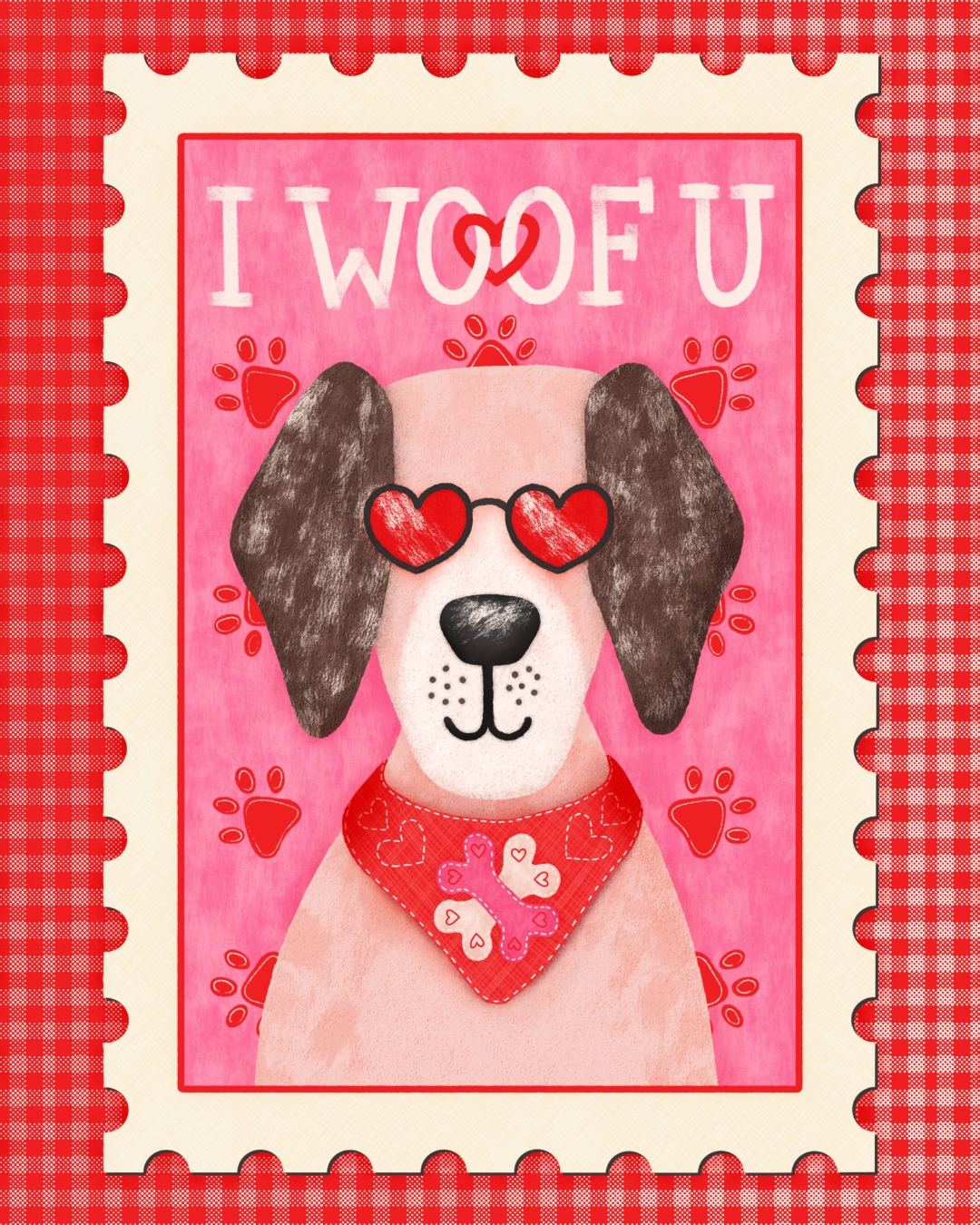 I woof you.... Another design for the the Valentine's Day #puppyloveart2026 art challenge. This weeks prompt is "Cupid Pups".
Thank you for coming up with this challenge:
@roymeister
@mollymariepea
@lack.studio
@aralma_design
@papergrapeprints
@krissy_mast_art
For surface pattern design collaborations, please contact me directly or my agency @advocateart01
#artchallenge
valentine's day art - greeting card - surface pattern design - art licensing - adobe fresco - freelance illustrator