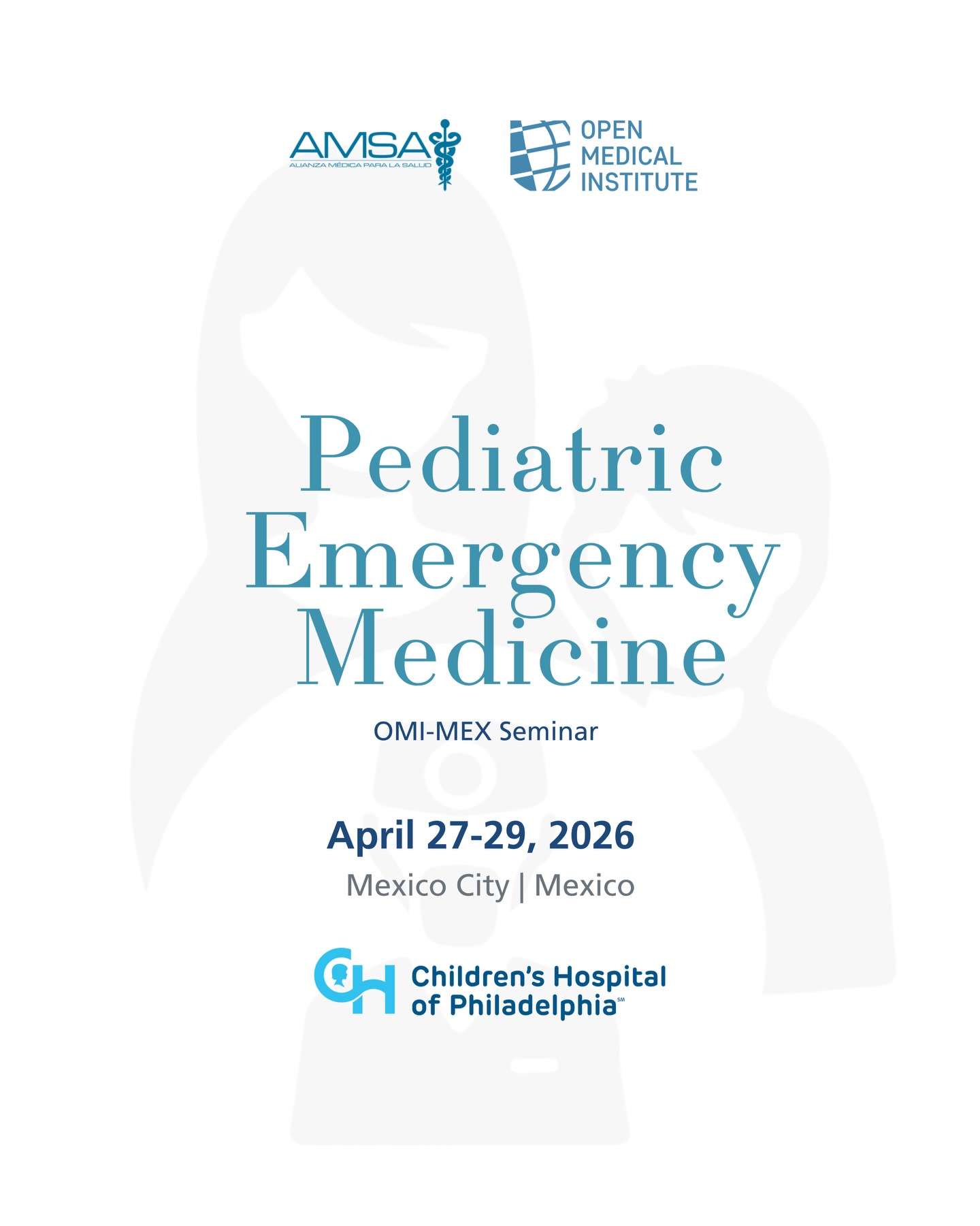 La convocatoria para nuestro próximo Seminario OMI-MEX con el Children’s Hospital of Philadelphia: Medicina de Urgencias Pediátricas ya está abierta.
🗓️ Del 27-29 de abril 2026
Aplica antes del 16 de marzo del 2026
🔗 Link en bio.