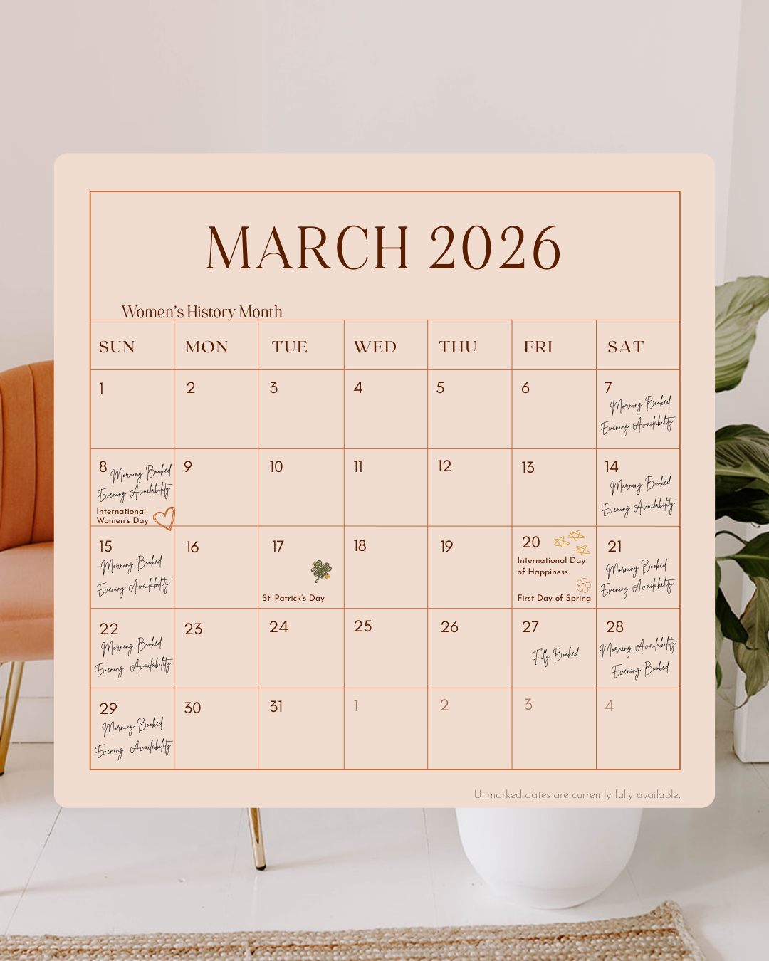 March is for fresh beginnings, meaningful moments, and gathering with intention.
If you’ve been waiting for a sign to host something special, this is it.
✨ Swipe to explore March availability.