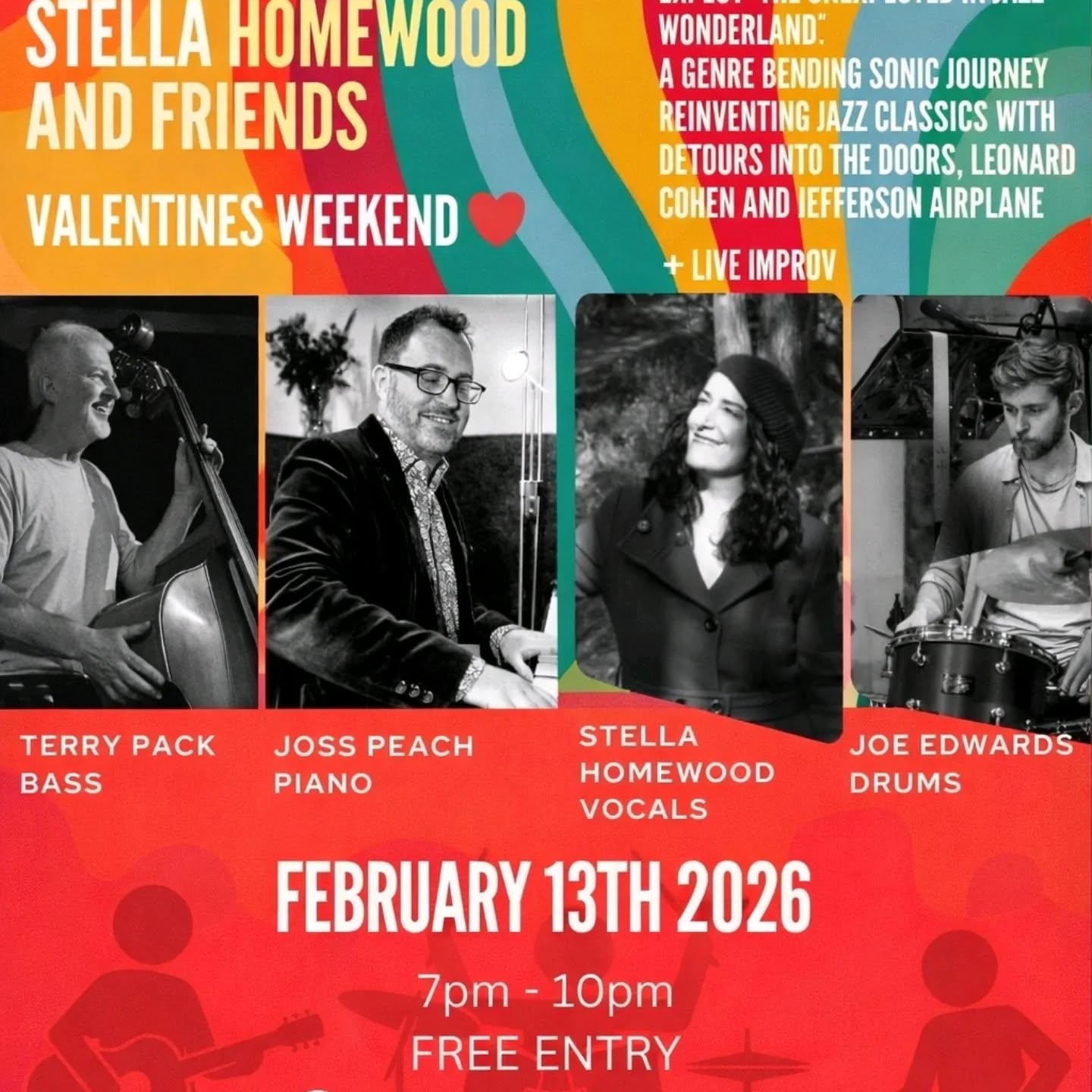 This Friday we have the incredible Stella homewood and friends!
Always an incredible show and this will be the same no doubt!
📍 Book your table 01323749880