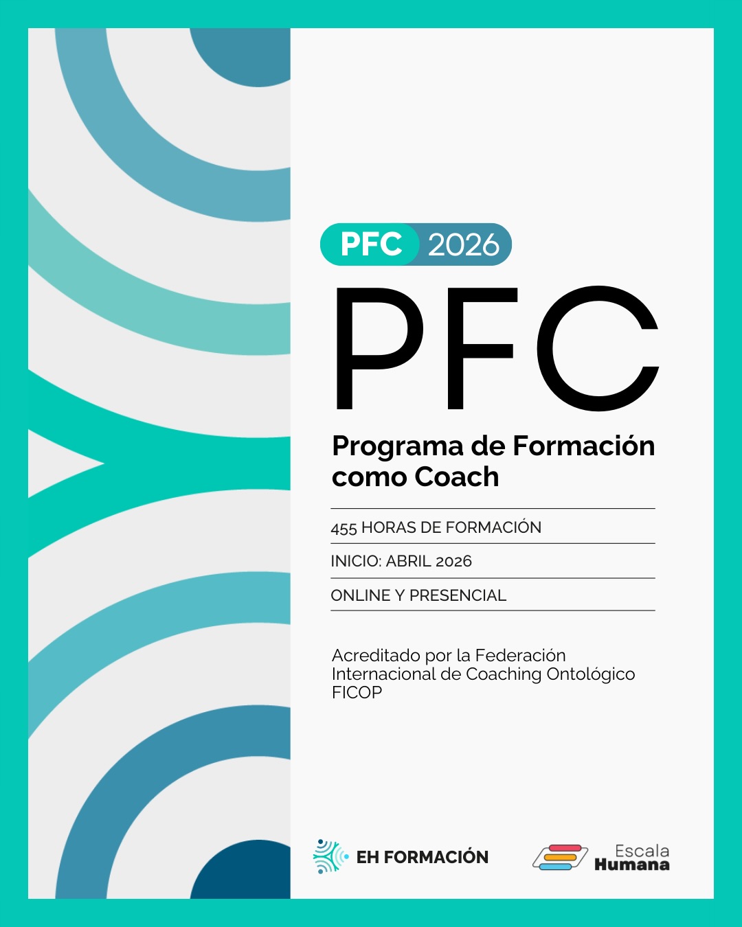 ¿Lo que haces ya no te hace sentido?
Cuando eso aparece, formarte como coach puede ser el inicio de un cambio real.
En el PFC te llevas resultados concretos: más efectividad y mejores relaciones, autoconocimiento, gestión emocional, capacidad de influir y movilizar, y un rediseño real de tu vida personal y laboral.
Y esto marca la diferencia: formación personalizada, comunidad de aprendizaje (Aprendizaje Circular), práctica aplicada con feedback, y Master Classes exclusivas con expertos invitados.
🎓 PFC – Programa de Formación como Coach
✅ Inicio: abril 2026
✅ Virtual y presencial | 455 horas de formación
✅ Acreditado por @ficop.international
✅ Equipo docente con +30 años de trayectoria y credenciales internacionales FICOP/ICF/EMCC
📩 Escríbenos hoy a ehformacion@ehumana.cl y asegura tu cupo!!