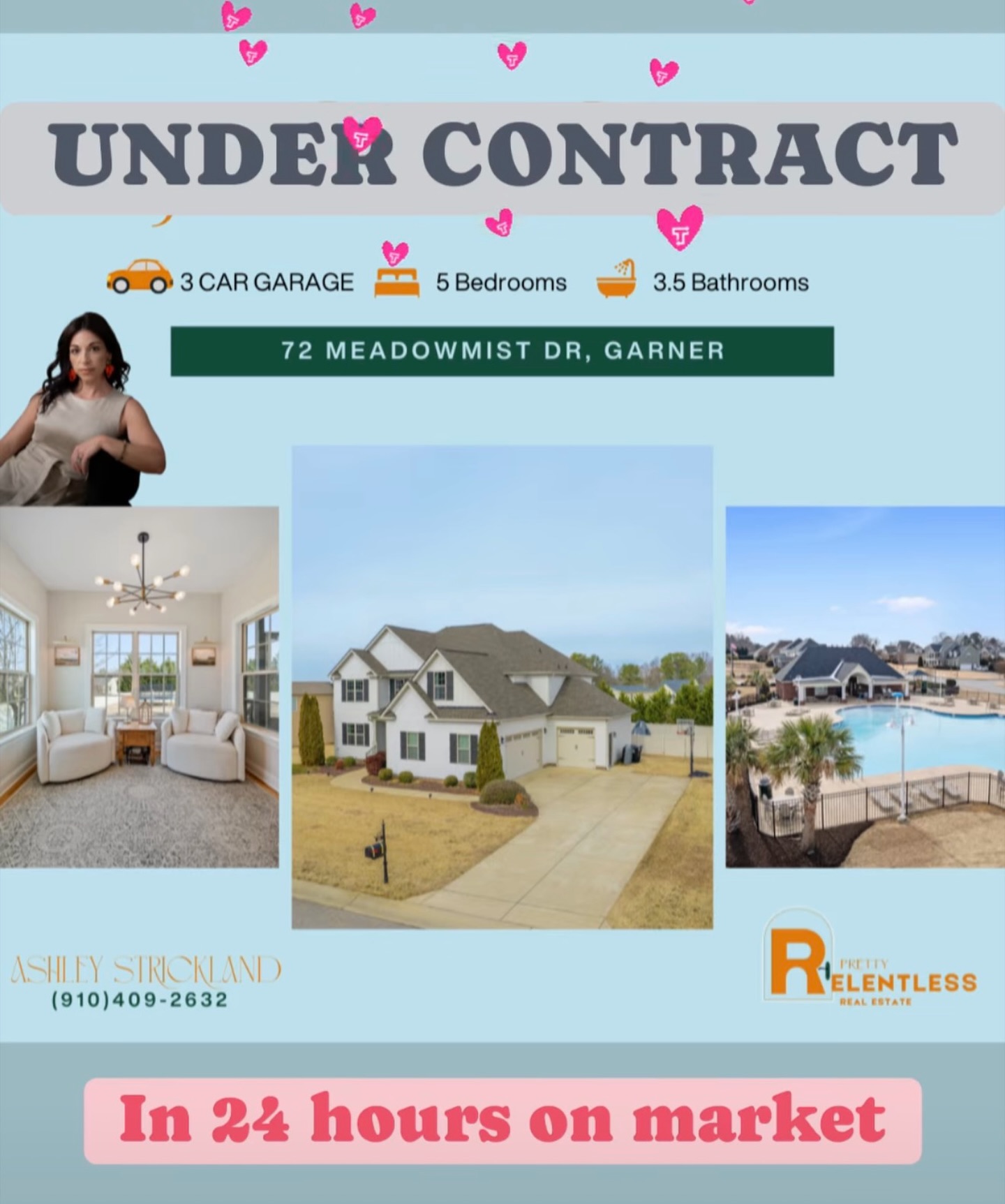 Contract signed sealed and delivered yesterday- just 24 hours on market!! 👏🏼
The new family will without a doubt love 💗 where they live.