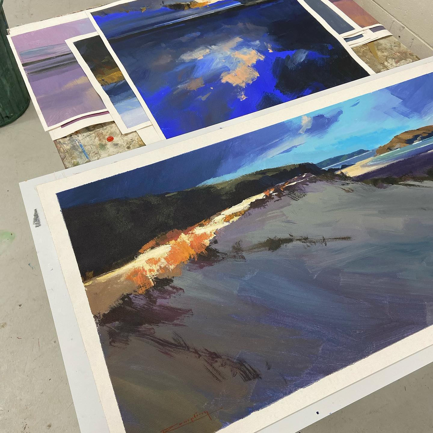 Sneak peek of new body of works in acrylic #art #artist #artistsoninstagram #sapphirecoastnsw