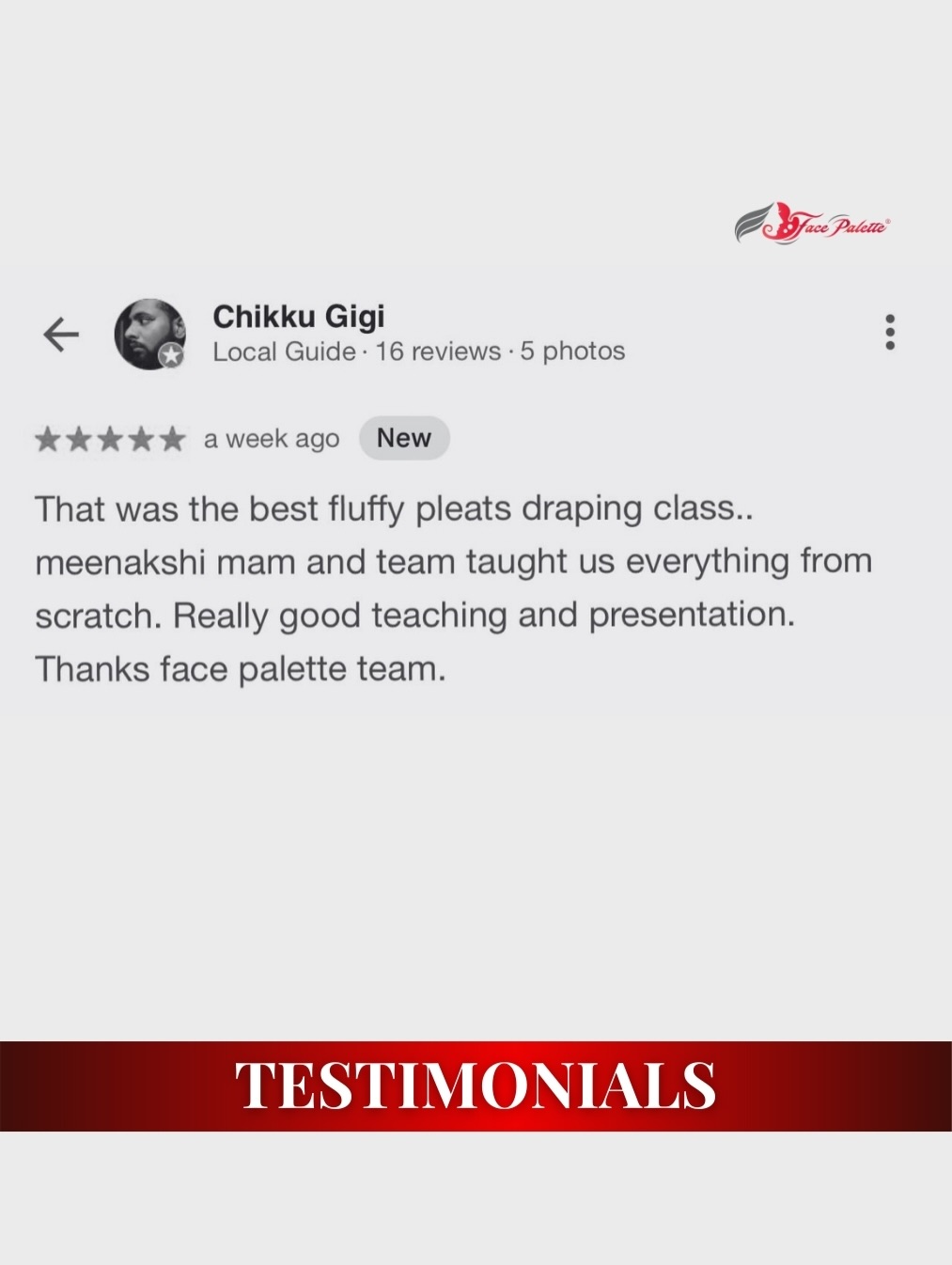 𝐒𝐓𝐔𝐃𝐄𝐍𝐓 𝐑𝐄𝐕𝐈𝐄𝐖 – 𝐓𝐄𝐒𝐓𝐈𝐌𝐎𝐍𝐈𝐀𝐋 & 𝐅𝐄𝐄𝐃𝐁𝐀𝐂𝐊 - Because when passion meets the right guidance, artistry blooms.
We’re truly grateful for the love and trust our students share!
Every journey at Face Palette is built with patience, clarity, and professional care — and seeing our students grow into confident artists is our biggest reward.
📍 Certified by EICBI London
📞 Call/WhatsApp: 9847074073
🌐 Join from anywhere in the world!
#facepalette #studentreview #makeupacademy #promakeupcourse #makeuptraining