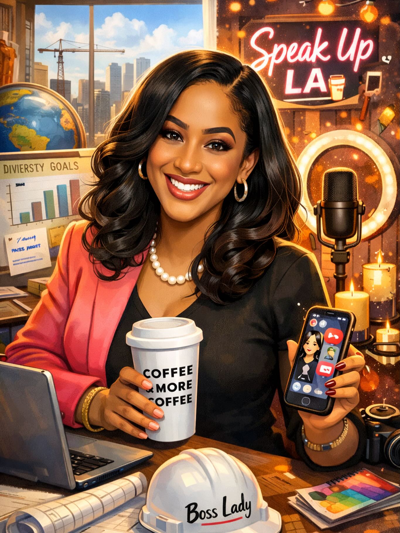 I’ve never quite known how to answer the question, “So… what do you do?”
Corporate girlie.
Builder of access for small & diverse businesses across the U.S.
Entrepreneur of multiple brands.
Creator.
Traveler.
Vision holder.
So many hats.
So many lanes.
So many versions of me.
But this picture?
This picture finally captured me.
For a long time, I thought I was too much.
Too many interests.
Too many dreams.
Too many directions.
Now I know better.
I love who I am - all of it.
Every layer.
Every season.
Every way I show up and create.
If anyone asks me now what I do,
I’ll show them this picture.
Because I’m not too much.
I’m exactly who I’m supposed to be.
In 2026, I’m committed to being fully seen.
Not dimming.
Not shrinking.
Just shining.
✨ This is me. ✨
Shoutout to Chatty (my nickname for her - yes she is a her to me 🤣) for the graphic
#SpeakUpLa #MultifacetedWoman #BlackWomenCreate
#LivingInMyPurpose #NotDimmingMyLight