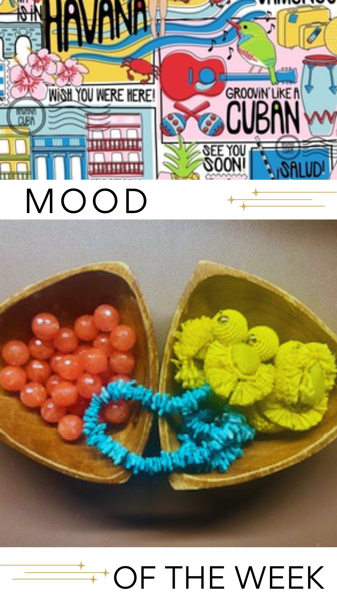 This colour combination was giving me Havana vibes.
This 3-piece will be ready for launch on Friday the 13th.
Go to www.houseofstyleanddesign.com to see what is in store, now.
#reimagined #jewellerydesign #bead #havana #cuba #inspiration #yellow #turquoise #watermelon