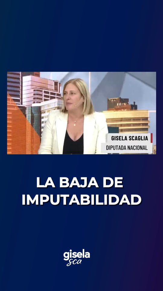 Bajar la edad de imputabilidad es mirar la realidad de frente. Si un menor es capaz de cometer un delito grave,
también tiene que hacerse cargo de las consecuencias.
Entrevista en @lanacionmas