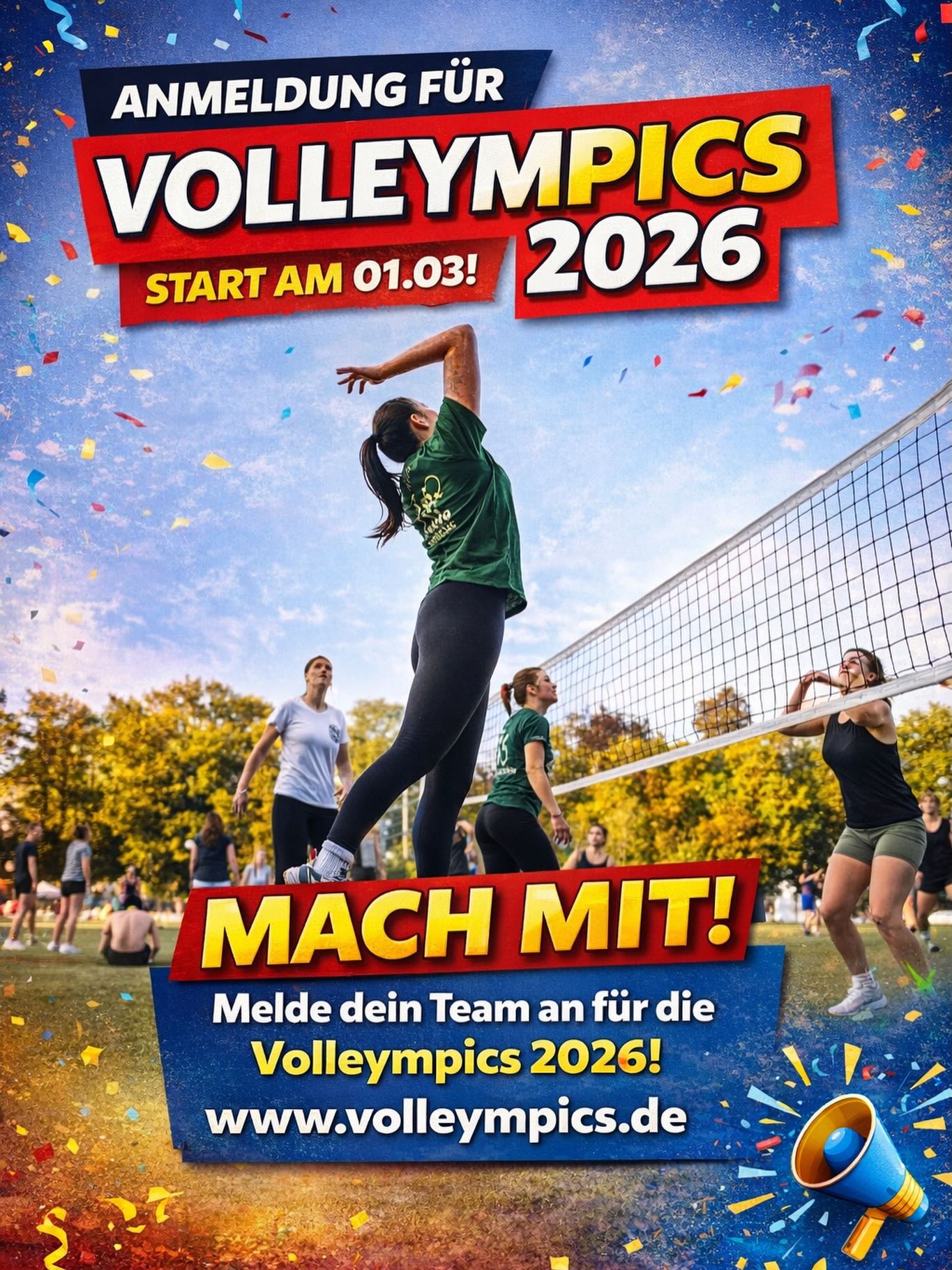 In knapp einem Monat startet die Anmeldung!!!! Hier nochmal eure Erinnerung!!!!🤍🏐🏐
