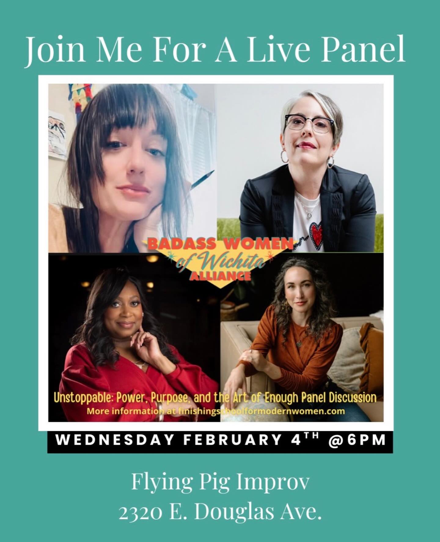 Come out and join me and my fellow Unstoppable women for a live panel discussion!!
February 4th - Unstoppable: Power, Purpose, and the Art of Enough Panel Discussion
Women are praised for “doing it all”—but rarely asked what it actually takes.
Unstoppable pulls back the curtain on full, ambitious lives—and what it really takes to hold them together. This honest panel explores what it means to keep moving forward without burning out, and how support, boundaries, and rest make that possible—even when doing nothing feels hard.
Together, we’ll explore how women can build lives with power and purpose, invite support, and embrace the art of enough—without losing momentum, ambition, or themselves.
Join the full panel discussion and celebrate the release of my latest illustration project, Unstoppable, with Author Jill Miller. Books will be available for purchase and signing.
This event is open to the public. Everyone is welcome. Registration is $10 at the door or in advance.
We are meeting at Flying Pig Improv, located at 2320 E. Douglas Ave., from 6 to 8 PM. (Parking and entrance are in the back.)
Register: https://tinyurl.com/unstoppableinICT
Meet the panel: https://tinyurl.com/meetpanel
#badasswomenofwichita #unstoppablewomencollective #strongwomeninkansas #wichitawomenrising
@jilldmiller @marqatkins