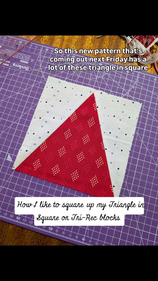 Lots happening our end this week - first and most importantly my daughter turned three today! It was super exciting watching her enjoy her birthday this year - the cake, the party, the GIFTS 🎁 Birthday week (month really, because we have two other family birthdays this month!) has coincided with new quilt pattern release activities for the Starlight Courtyard quilt pattern! Which isn't bad, it just means I've either been baking or sewing frantically the past few weeks 😅 but hey, that's life!
This quilt has some super fun blocks, one of them being the triangle in square or Tri-Rec blocks. Any quilty blocks with triangles are tricky (including HSTs!) but when you take blocks that don't have those clear cut 45° angles, it adds an extra layer of complexity. Often the main concern is trimming! Lately I'v taken to putting little dots on my grid ruler at points where the seam line should be. Helps me keep things lined up!
Starlight Courtyard has SO MANY of these blocks, it's a fantastic skill builder - perhaps you'll become an expert in them! ☺️ Releasing in one week!
.
.
.
#starlightcourtyardquilt #youngandmillennialquilters #cecesquiltsandthings #quiltingmama