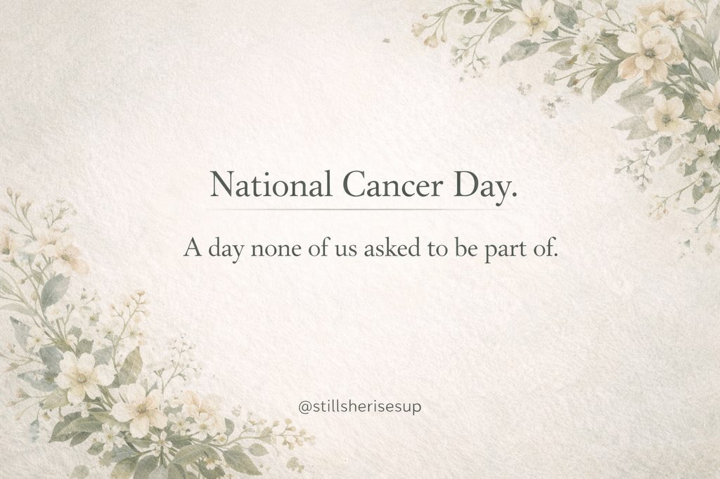National Cancer Day.
Not a reminder anyone needs, but one many of us live with anyway.
For the ones fighting, the ones supporting, and the ones quietly carrying the fallout.
If today feels heavier than usual, that tracks.
No strength speeches here. Just acknowledgment.
I see you. 🖤