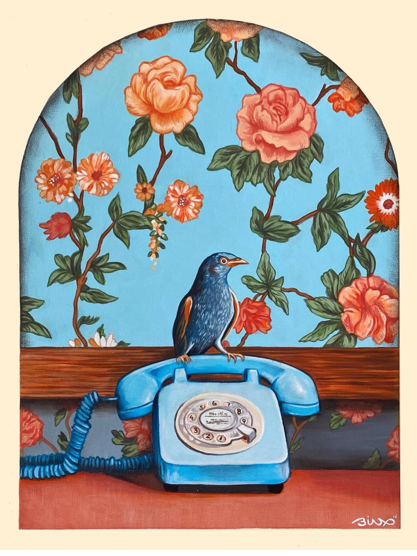 One of the best and hardest parts of being an #artgallery founder is being surrounded by inspiring art which is a delight while simultaneously a tad frustrating that I can’t just buy it all. I’ve designed a new home in my mind ten times over with what stunning pieces I shall grace the walls with. But this piece by @binx_designs got under my skin. There’s something just so sweet and innocent about it, I had to make it mine. Starting this gallery has been a huge learning curve and I already know SO much more than I did just a few mere months ago. Alas this iteration is a pop up so not destined for longevity. But im filled to the brim with inspiration for my next space and what will be birthed. I’ll share in time where that may be but safe to say times are a changing 🙏