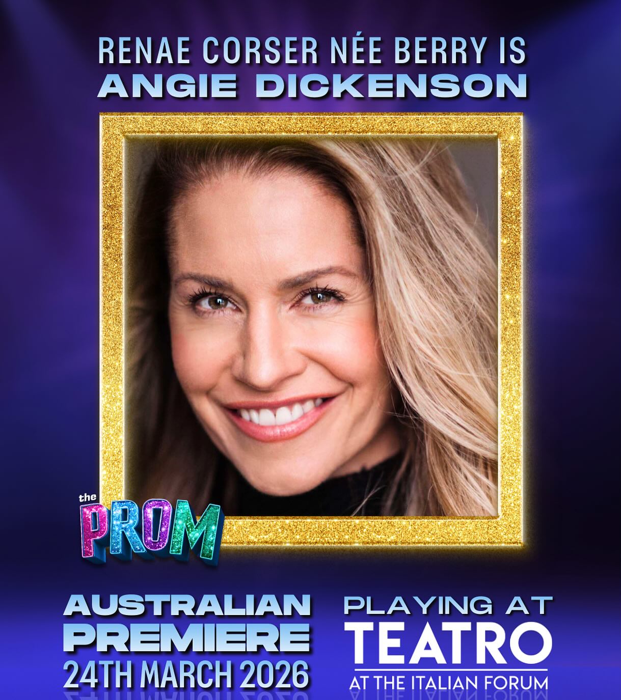 Grab a date and come to The Prom at Teatro, Italian Forum @teatroitalianforum from the 24th March, tickets available via Ticketmaster @ticketmasterau Simply delighted to be joining the brilliant cast and creatives in this hilarious musical and tread the boards once again!