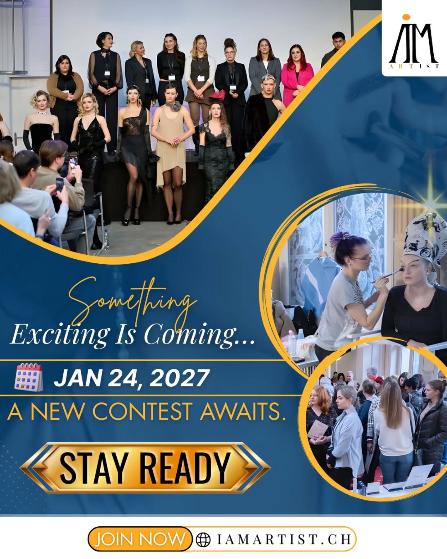 Something exciting is coming… 🎨✨
A new contest awaits.
Get ready to create, compete, and shine.
📅 Jan 24, 2027
#IamArtist 🎭 #ArtContest 🌍 #GlobalArtists 🎨 #CreativeCommunity #fypシ゚シ゚