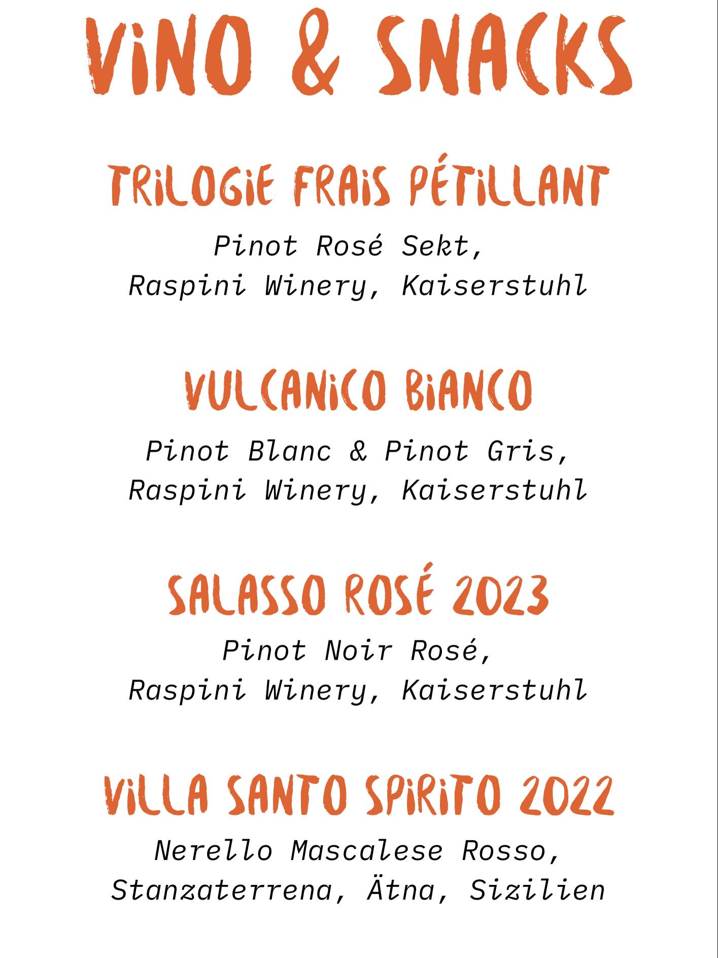 🍷 VINO & SNACKS – Die zweite Edition im La Terrazza! 🍷
Am 11. März 2026 um 18:00 Uhr ist es wieder soweit: Wir laden euch zur zweiten Vino & Snacks Wein-Degustation im La Terrazza ein.
Freut euch auf eine exklusive Auswahl charakterstarker Weine vom Weingut Raspini Winery, perfekt kombiniert mit einer feinen Snack-Trilogie, kreiert und abgeschmeckt.
✨ Was euch erwartet:
🥂 4 ausgewählte Weine aus dem Kaiserstuhl & Sizilien
🍽️ Raffinierte kleine Gerichte – von Lachstatar bis Formaggio
🥖 Frische Focaccia & feine Begleitungen
👨🍳 Kreative Handschrift unserer Küche
💶 Preis: 45 € pro Person
📍 Marienstraße 10a, Freiburg
📅 Mittwoch, 11.03.2026 – 18:00 Uhr
Die Plätze sind limitiert – wir freuen uns auf einen genussvollen Abend mit euch!