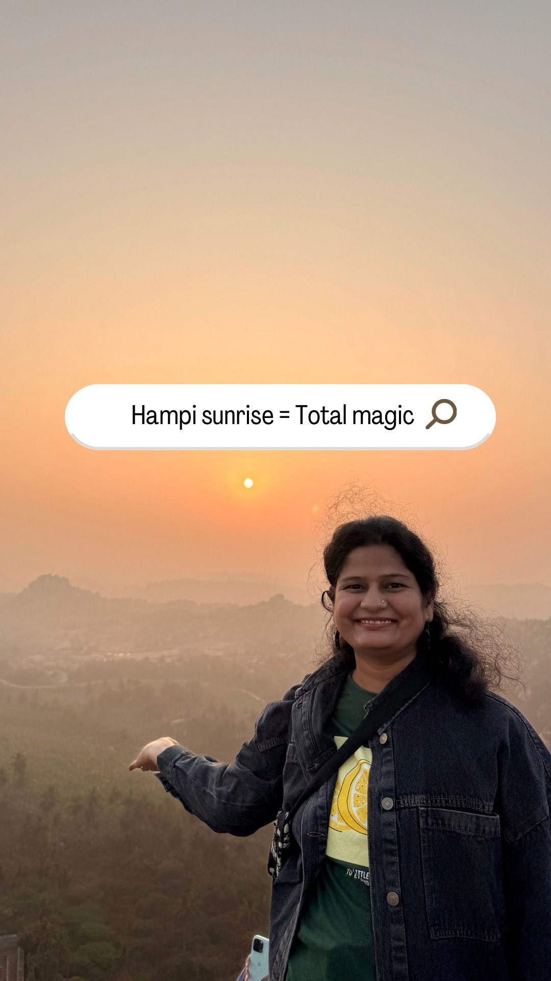Woke up before the sun, climbed over boulders, and reached a silence you can’t scroll past.
Are you a morning person ??
(Hampi, things to do in Hampi, sunrise trek )