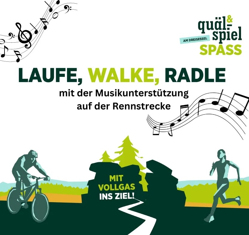 Für unsere Quälspass-Sportler haben wir wieder tolle Musik-Stationen 🎶 organisiert:
Die Samba Gruppe Banda de Moleques wird euch mit ihren Trommeln am Anfang der Bierstraße unterstützen 🥁
Die Jugendblaskapelle Neureichenau steht für euch an der Bierreibe 🎷
und der FC Dreisessel Nachwuchs wird euch mit Sirenen und Trommeln am letzten Anstieg vorm Ziel anfeuern 📢
Da fällt dem ein oder anderen sicher der Quälspass auf den Dreisessel ein bisschen leichter 😉
@dreisesselgemeinde @fc3sessel @blaskapelle_neureichenau_ @banda_de_moleques
#tagdessports #quälspass #quaelspassamdreisessel #quaelundspielspass #anfeuern #anfeuerung #musik #musikunterstützung #dreisesselgemeinde #dreisesselberg #dreisessel