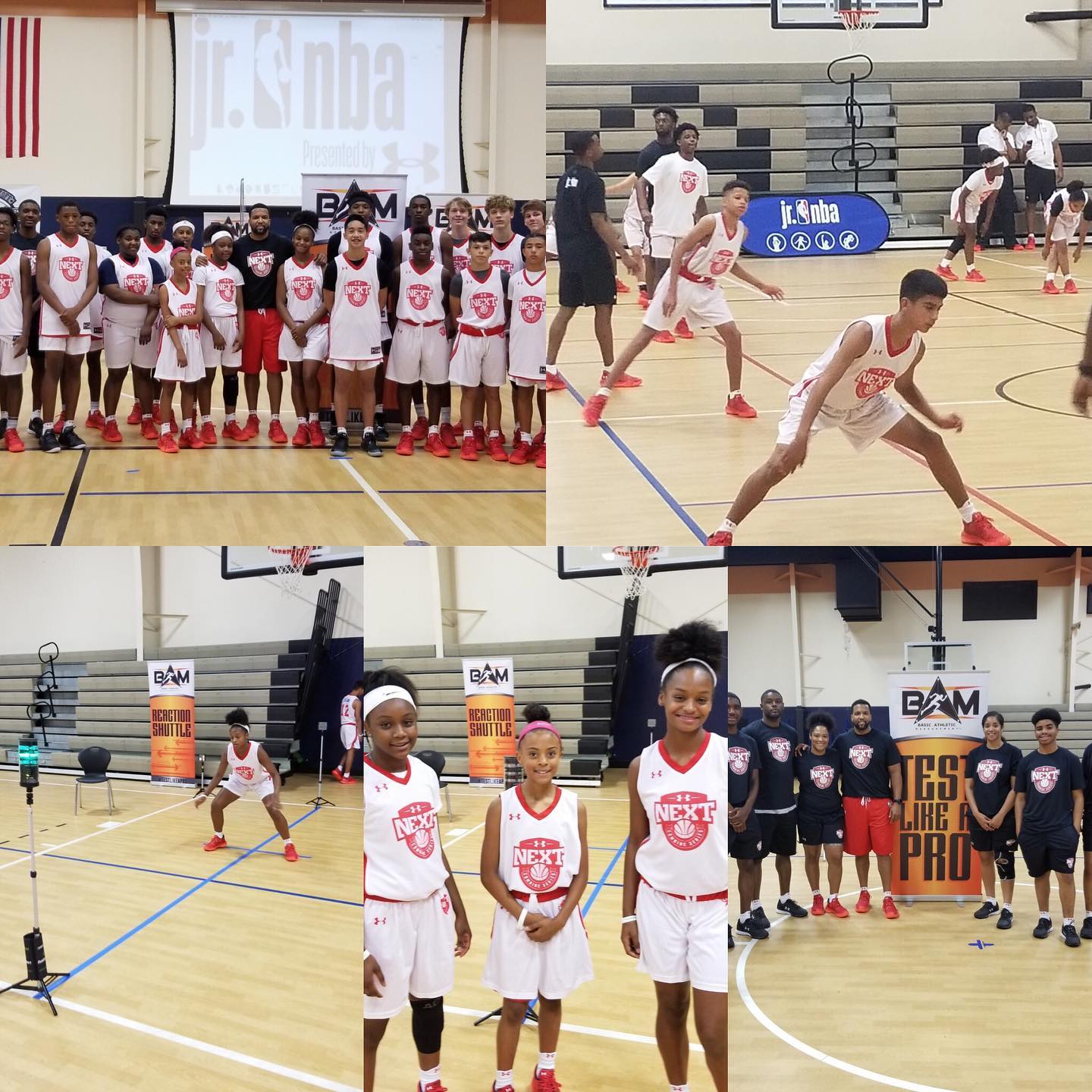 Lots of young talent came to test last weekend in Dallas thanks to the @jrnba @uabasketball and their @underarmournext tour. #testlikeapro
