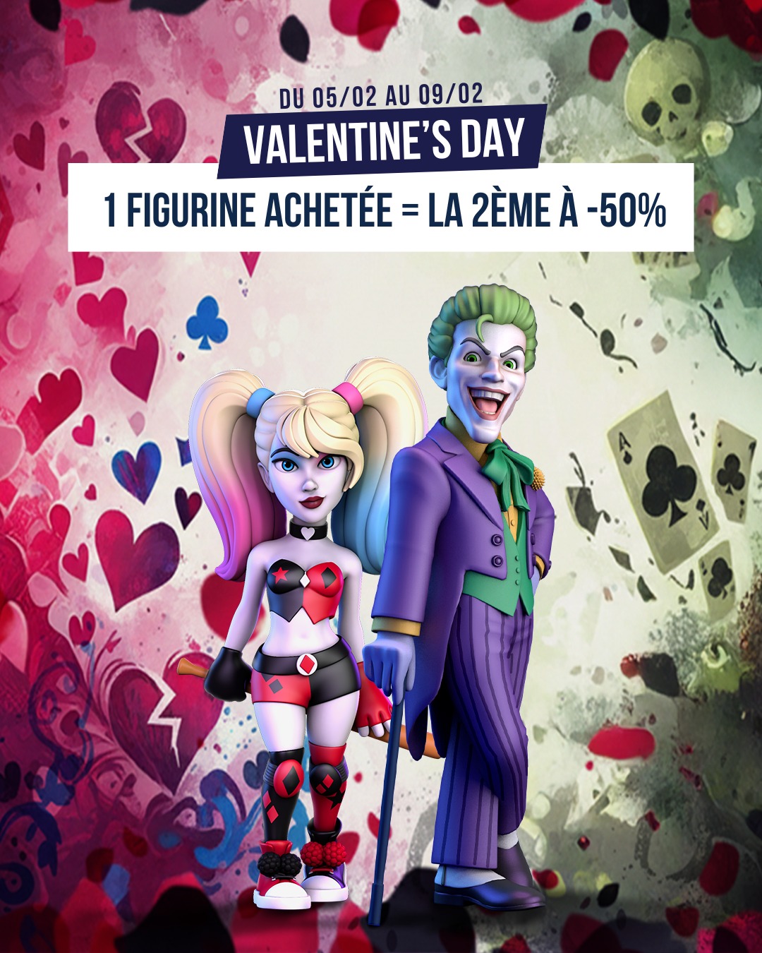 Il y a de l'amour dans l'air chez Minix 💕✨
Du 5 au 9 février, 1 figurine achetée = la 2e à -50% !
Viens fêter les duos iconiques ! Tes personnages préférés n’attendent plus que leur moitié 💞👀
Rendez-vous sur le site pour en profiter dès maintenant 🔥
#weareminix #minixfigurines
