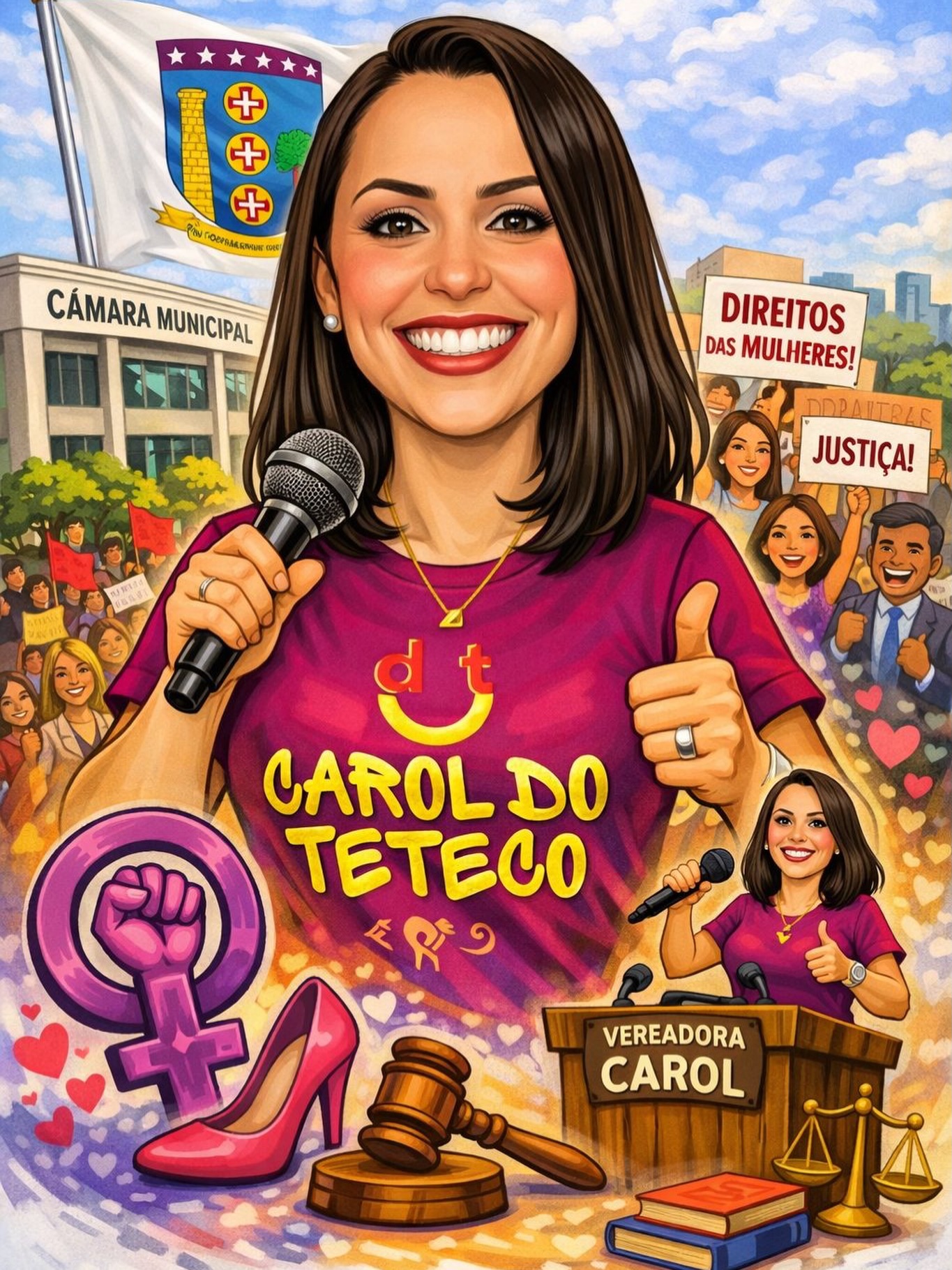 Entrando na Trend 💜 Quando eu pedi pro GPT me descrever…
ele não falou só de uma imagem.
Falou de luta, de voz, de mulher que ocupa, de quem acredita que política também é afeto, coragem e ação.
Se até a inteligência artificial entendeu isso…
imagina o tanto de coisa que ainda dá pra transformar juntas 💜✨
#TrendGPT #CarolDoTeteco #VozQueRepresenta #AçãoQueTransforma #MulheresNaPolítica