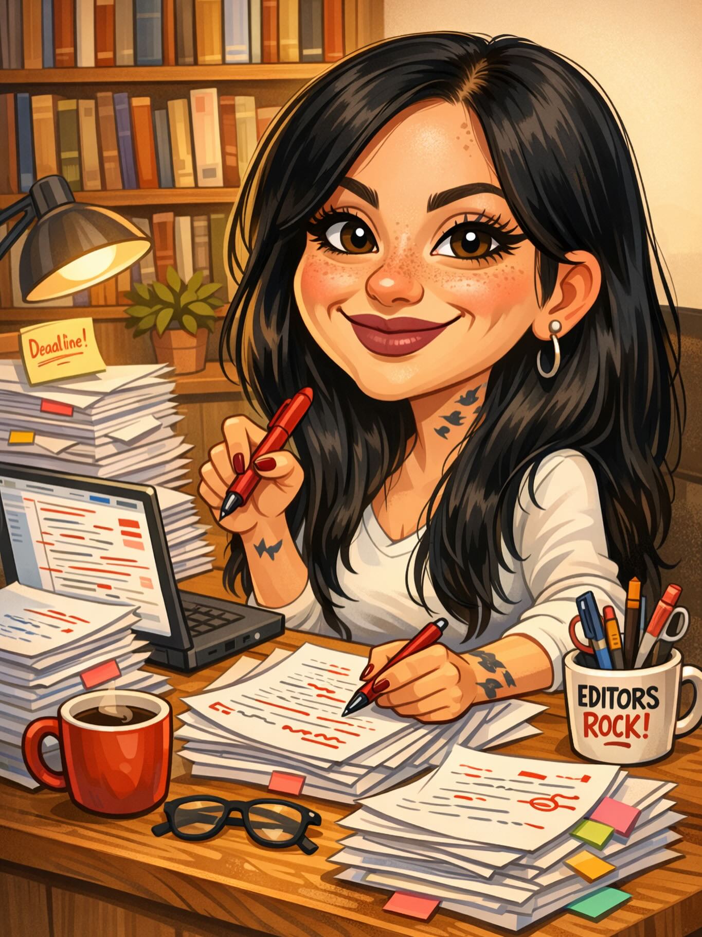 Editor mode: ON ✏️📚
Red pen in hand, coffee within reach, deadlines pretending they don’t scare me.
Turning manuscripts into magic—one margin comment at a time.
#BookEditor #EditorLife #AmEditing #WritersOfInstagram #PublishingLife