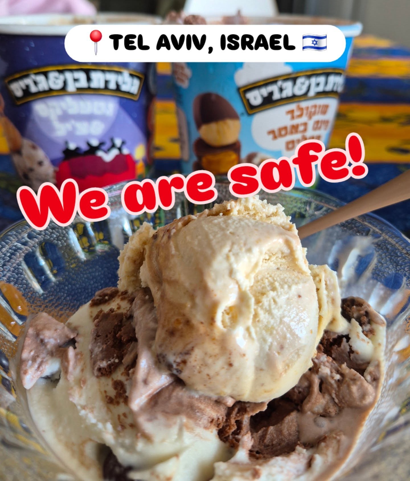 Good morning from Tel Aviv. We are all fine and safe. A new American friend who happens to be stuck here in Israel now, told me this morning: "in Israel when there is war you guys eat constantly". So yeah between a siren to another we try to enjoy the weekend anyway. Have a great weekend!