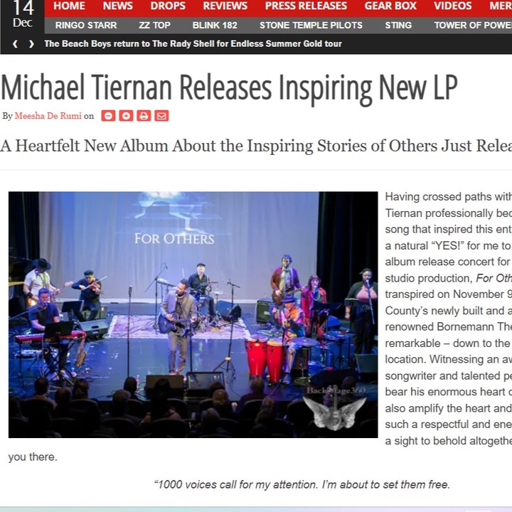 It has been a month since releasing my new album. The release concert was beyond magical, with a 10 piece band, and special guests introducing their songs, plus DANCERS:) If you missed the show, or wanna relive it, the incredible @meeshaderumi wrote a masterpiece review of the show - check it out! Link in bio. https://www.backstage360.com/michael-tiernan-releases-inspiring-new-lp/
Special thanks to the band - @erdiscello claudiaprevinstasny @latifah.j.smith @jonnytarrmusic @collinelliott82 nicohvla @dylankebow @ncdl22
@jonathanwf1 @azimkhamisa @tasreenkhamisa