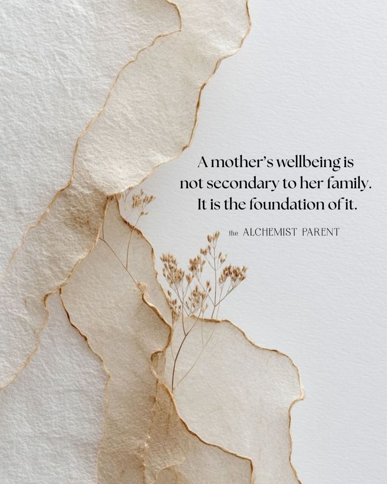 A thriving home always starts with a thriving Mother ✨