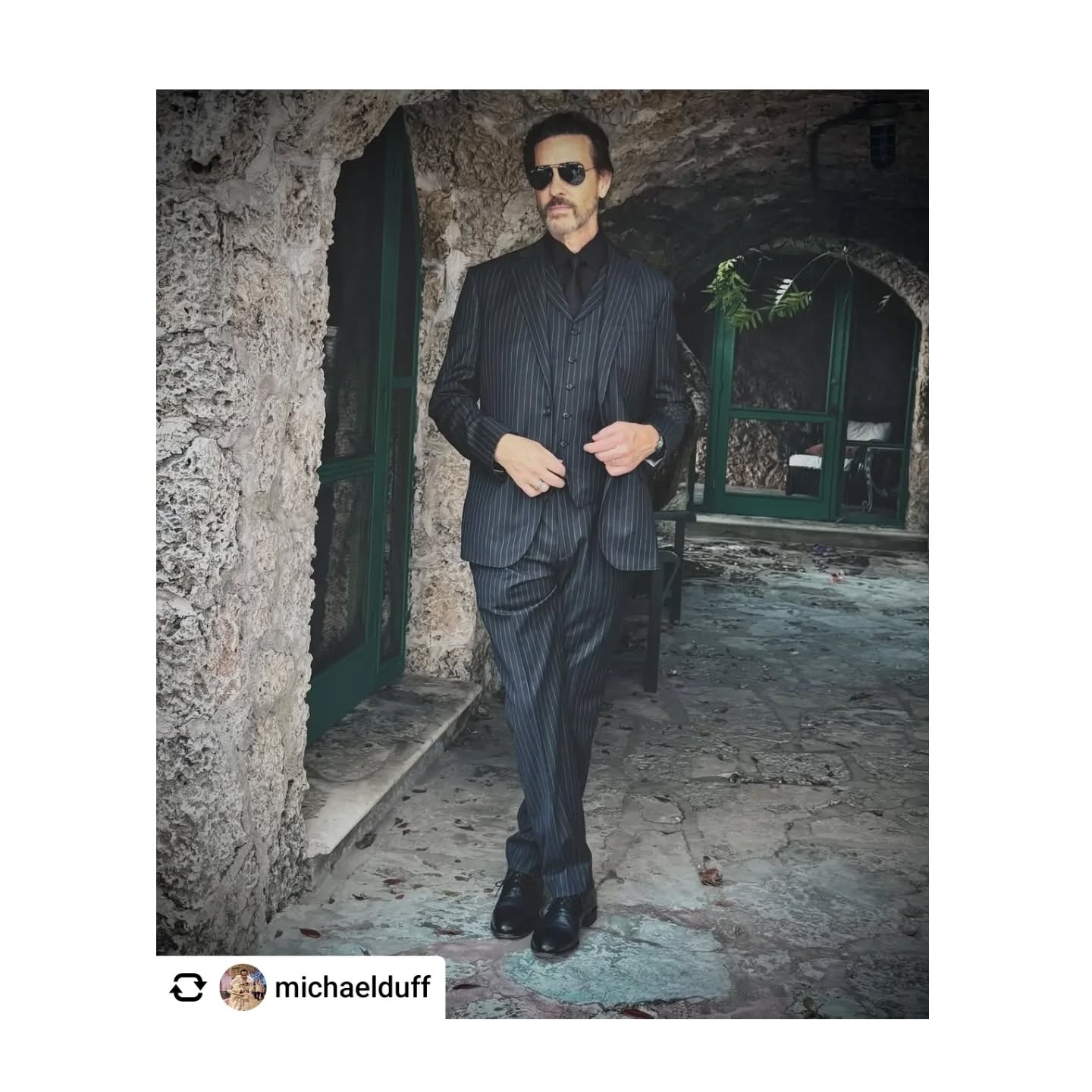 #repost from @michaelduff Get @reshare_app • @michaelduff I had the pleasure of getting my first custom suit made by my dear friend @george_kalajian at @internationalpleating. He's a designer and 5th generation fabric manipulation artist and I feel like a f-ing superhero wearing this. of course @deniceduff found the perfect spot at @thecoralrockvillage (amazing airBnB in Miami) for these photos. #bespoketailoring #superherosuit
.
.
.
#DeniceDuff
#MichaelDuff
#CoralRockVillage
#GladysMargaritaDiaz
#BestOfMiami
#BestOfCoralGables
#MiamiArtScene
#CreativeSpaces