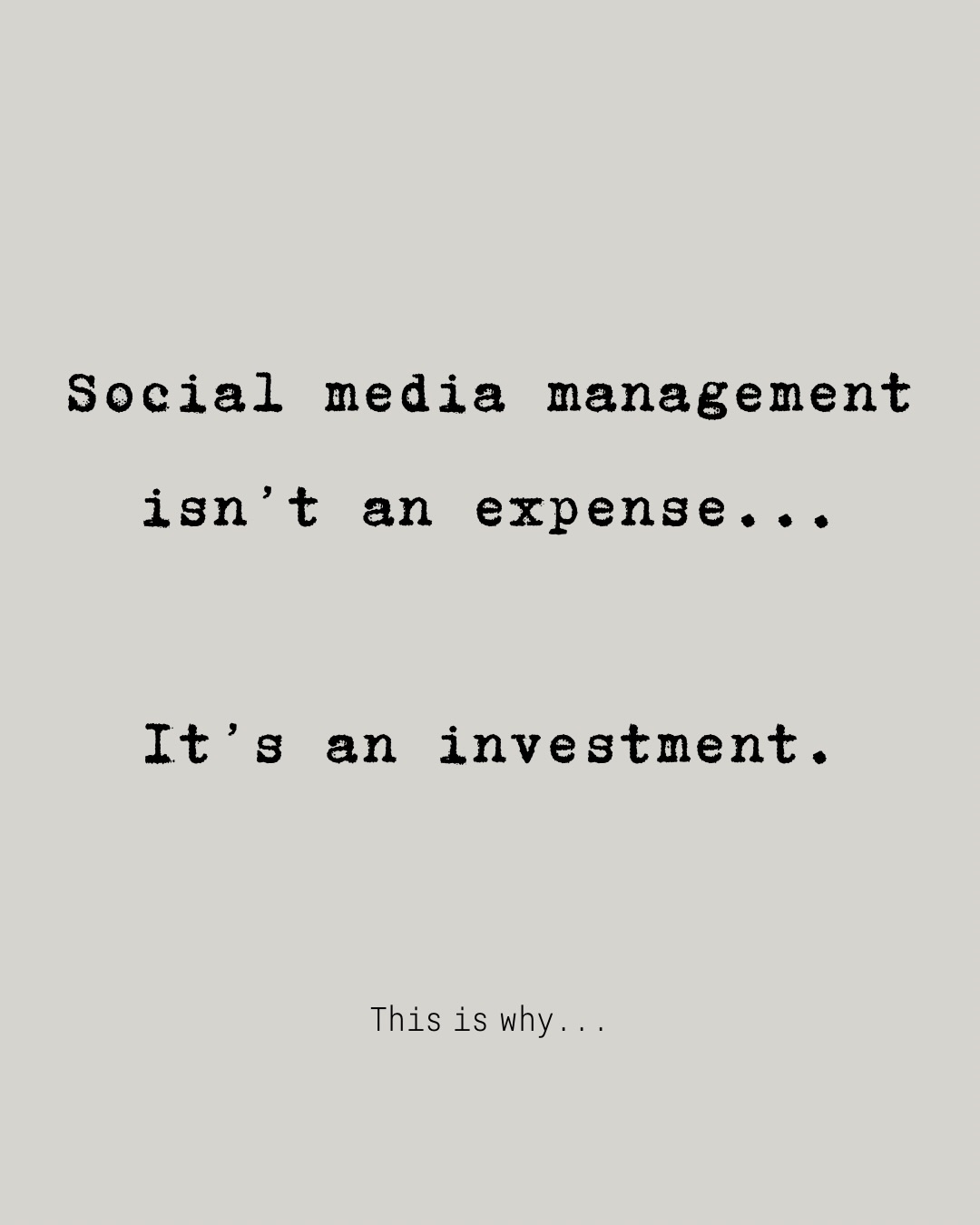 Did you know?…
81% of customers will research your business’s online presence before deciding whether or not to visit/make a purchase. If your pages are inconsistent, inactive or unclear this can cost you a HUGE amount of potential customers (and money🫣), as people assume a quiet page means a quiet business!
With a strong strategy - including reels, stories, consistent posting and community engagement brands build more trust, increase visibility and attract more REAL customers. This is exactly why social media is not just another expense, it’s an investment!
If you’re a customer facing business and you don’t want to miss out on any more potential customers, contact me and we’ll get started!