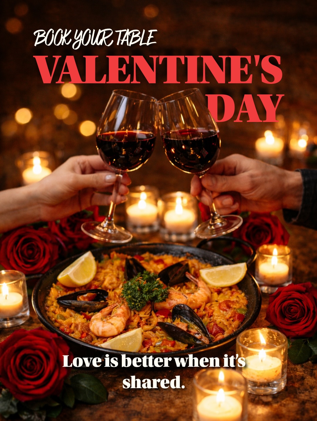 This Valentine’s, share more than just a meal.
At La Siesta Group, our tables are made for sharing, from classic Spanish tapas and signature paellas to Mediterranean flavours enjoyed slowly, together.
Whether it’s an intimate dinner for two or a special night out, we’ve created the perfect setting for romance.
Choose between Jamón Jamón, Carmen or Avanti and book your Valentine’s table in just one click.
❤️ Tap the link in our bio and celebrate love the Spanish way. ❤️