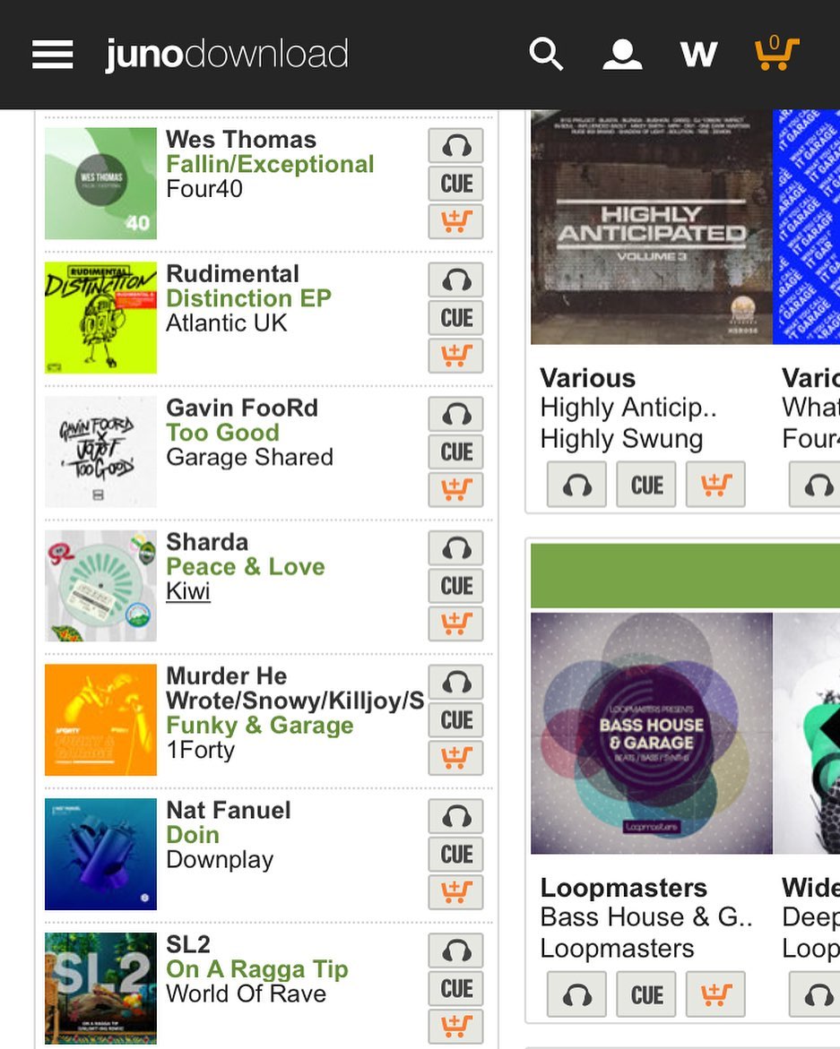 Charting with the likes of Rudimental, lovely. 🙌🏾 #ukgarage #housemusic #junocharts #junodownloads #ukgaragecharts