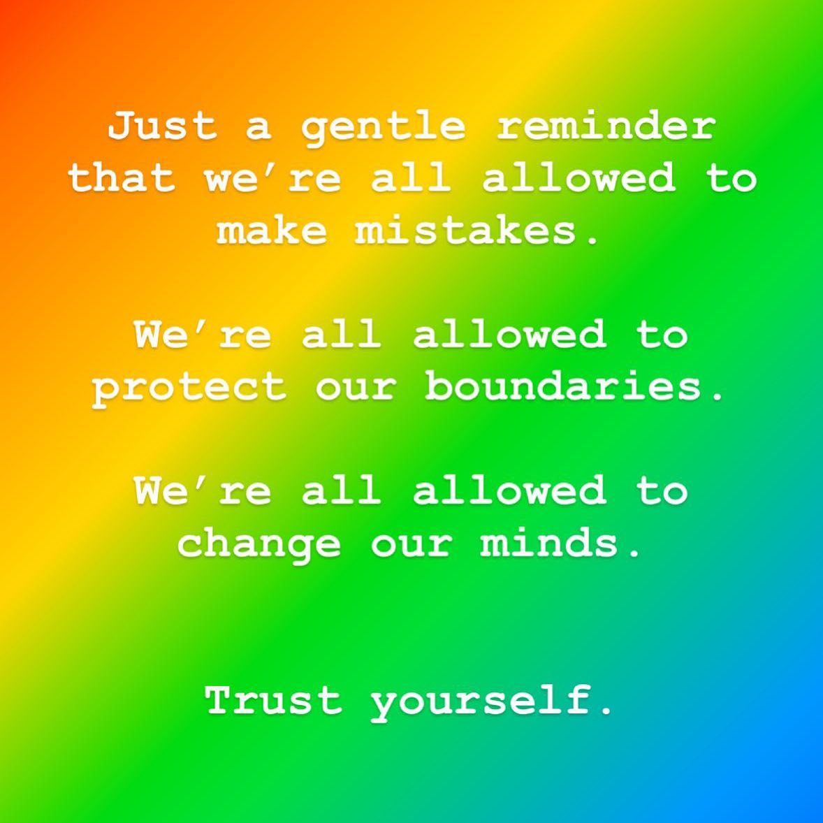 No one is perfect. Adjust your expectations.