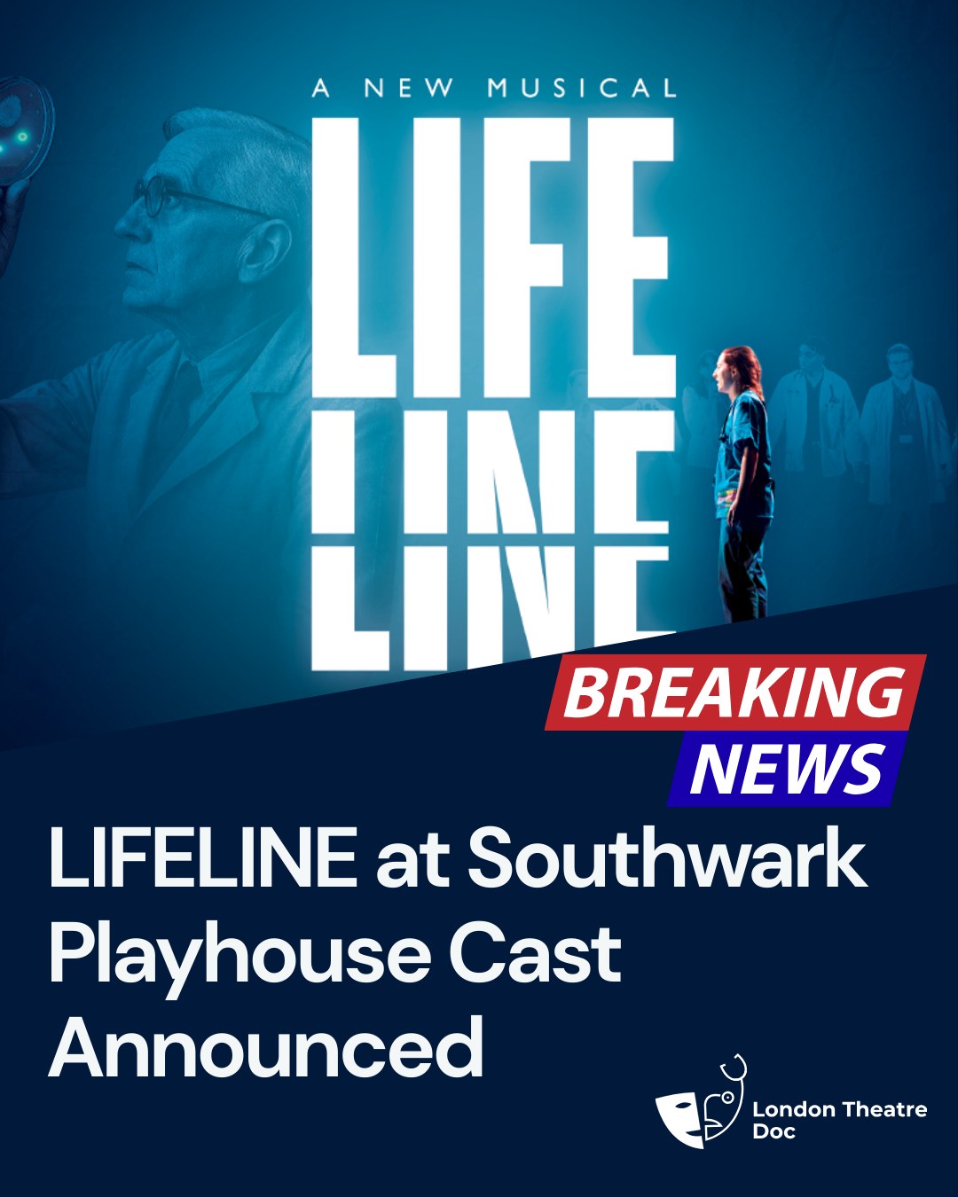 A new Scottish musical inspired by Sir Alexander Fleming is coming to London — LIFELINE lands at Southwark Playhouse Elephant this spring. Love, science and contemporary urgency on stage. Link in Bio