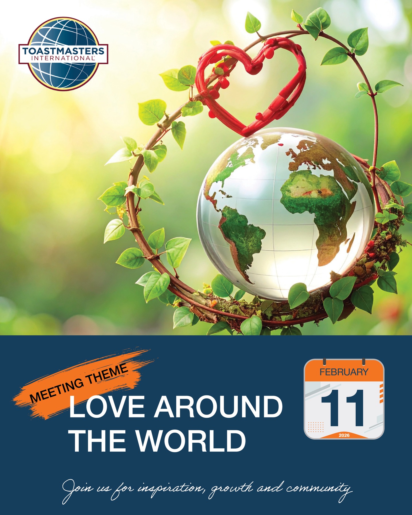 Love doesn’t look the same everywhere 🌍💛
In some cultures, love is spoken.
In others, it’s shown.
Sometimes, it’s quiet. Sometimes, it’s bold.
✨ Love Around the World ✨
Join us Feb 11 as we explore how culture shapes connection, communication, and care—through stories, speeches, and shared experiences from around the globe.
Whether you’re a seasoned speaker or a curious guest, you’ll leave inspired, broadened, and warmly welcomed.
📅 Feb 11 | 7–9 PM PT
💻 Online | Guests welcome www.unicorntribetoastmasters.ca unicorntribetoastmasters@gmail.com
#LoveAroundTheWorld #UnicornTribeToastmasters #GlobalVoices #CulturalIntelligence #Storytelling #LeadershipPresence😍