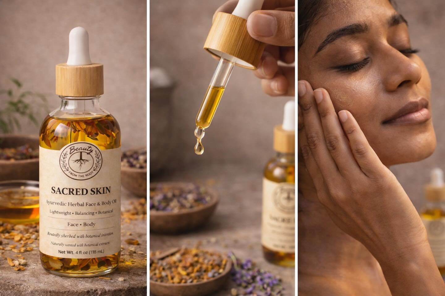 Sacred Skin isn’t just a multi-purpose oil.
It’s an intentional blend created to support the skin barrier and nourish the body naturally. 🌱
I formulate with plant-based oils that help lock in moisture, soften the skin, and promote a healthy glow — without feeling heavy or greasy.
I don’t formulate for fragrance first.
I formulate for function first.
✔ Small batch
✔ No palm oil
✔ No unnecessary fillers
✔ Plant-based + intentional
Your skin absorbs what you apply daily.
Choose wisely.
What’s your biggest skin concern right now?
⸻
#BeautyFromTheRoot
#SacredSkin
#HolisticSkincare
#SkinBarrierSupport
#plantbasedbeauty