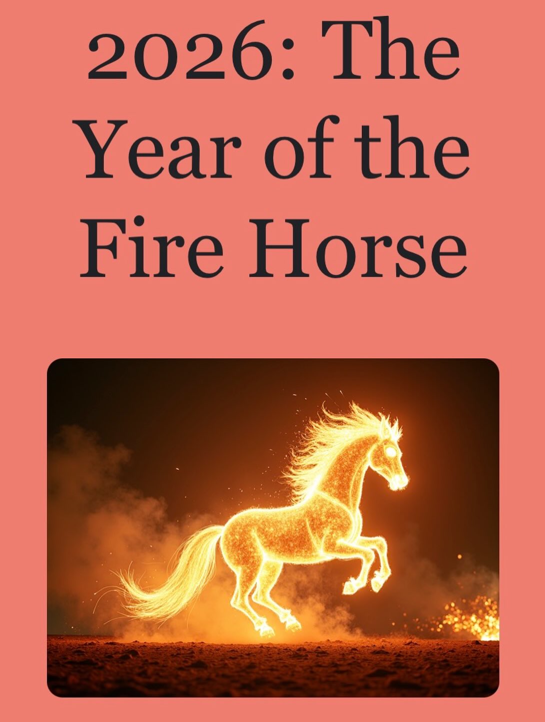 Happy Lunar New Year! 🧧
The Energy of the Fire Horse Year 🔥🐎
This year carries the influence of the Fire Horse, an energetic combination associated with movement, vitality, and momentum.
Horse energy relates to freedom, circulation, and forward motion. Fire brings warmth, activation, and transformation.
Together, they point to a year that favors:
Clearing stagnation
Reclaiming vitality
Courageous but grounded change
Restoring healthy movement in body and life
This is a year that does not respond well to being ignored or suppressed—especially when it comes to chronic patterns, unresolved pain, or areas where the body has adapted instead of healed.
What are you ready to resolve?
#lunarnewyear #yearofthefirehorse #sandiegoacupuncture #sandiegowellness