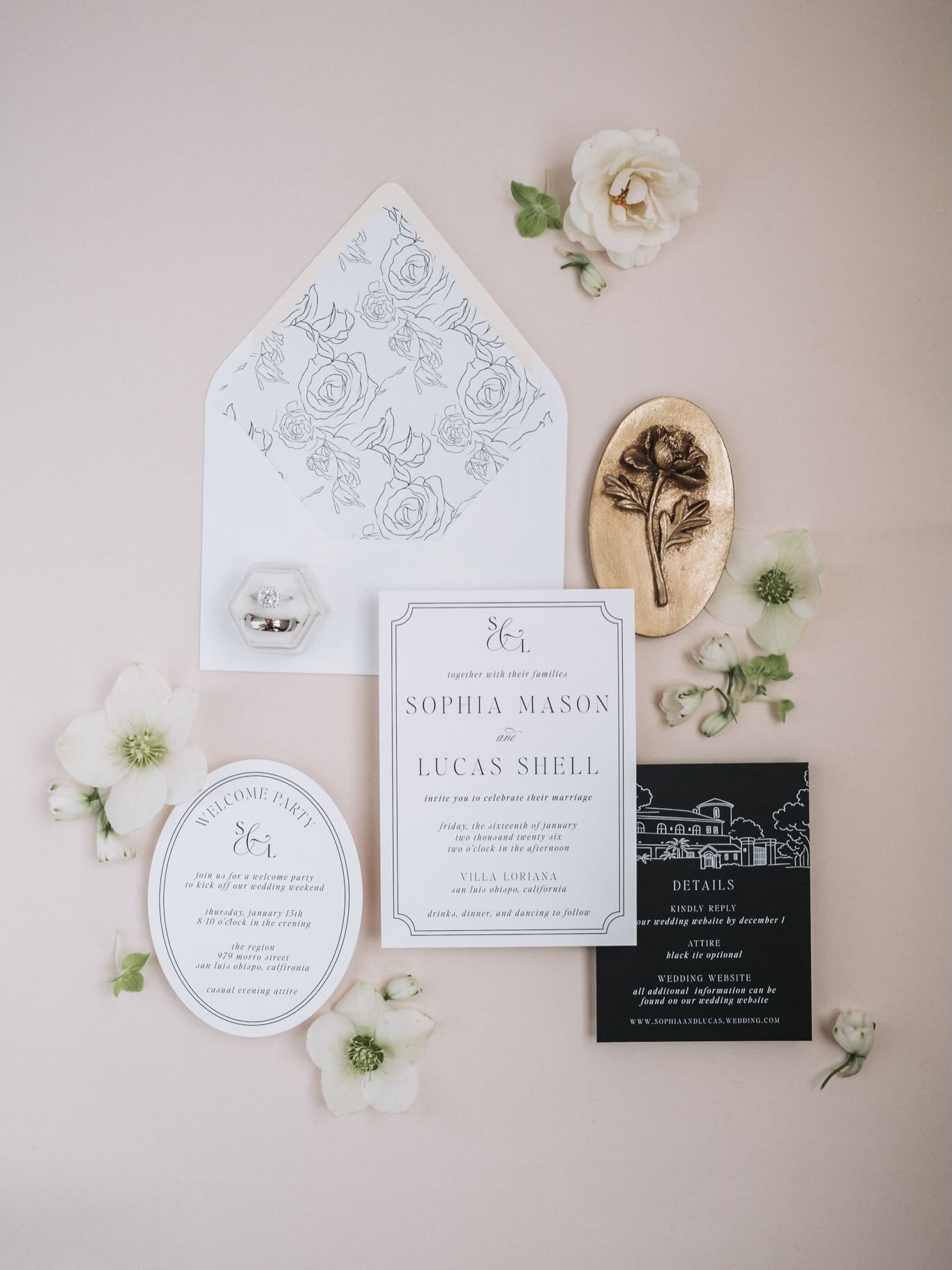Soft neutrals, timeless paper, and those little heirloom touches that tell the story before the vows. ✨
Detail magic from Villa Loriana.
Burlap & Oak Wedding Photography
Capturing the quiet moments that matter most.
Venue @villaloriana.slo
Photographer @burlapandoakphoto
Planner @saraelizabethweddingsandevents
Florist @frugal_and_foraged
Bar @mixedeventsbarservice
DJ @epicentertainmentinc
Cake @wendywhitesbakery
Charcuterie & Cheese @boardinslo
Rentals @allaboutevents
Linens @bbjatavola
Signage @palette.and.pine
Stationary @announcementsbyadrienne
Dress @epiphanyboutique_slo
Tux @heygorgeousformalwear
Beauty: @lexirileeweddinghair
@hairby_chan @bluebird_bride
#VillaLoriana #SanLuisObispoWedding #CentralCoastBride #WeddingDetails #BurlapAndOakPhoto