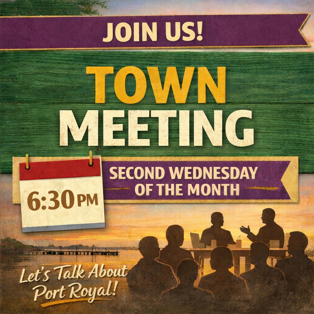 TONIGHT: The Town Meeting is where official actions and decisions take place.
đ Second Wednesday of each month
â° 6:30 PM
Residents are always welcome to attend and stay informed about whatâs happening in Port Royal.
#portroyal #lowcountryliving #localgovernment #communityimpact