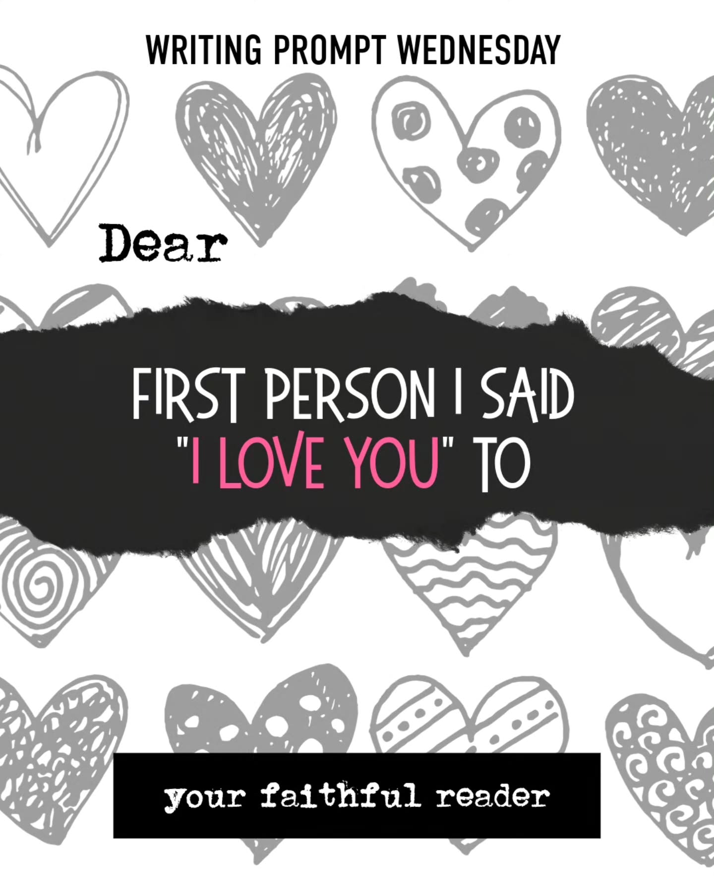 Who was the first person you ever said “I love you” to? Do you remember what it felt like — scary, sweet, or certain? 💌
It’s Writing Prompt Wednesday with @YourFaithfulReader, and today’s theme is first loves and first words. Write a letter inspired by that moment — to them, to yourself, or to the memory.
Submit your letter at yourfaithfulreader.com/submit ✍️
#WritingPromptWednesday #YourFaithfulReader #WritersOfInstagram #LetterWriting #WritingCommunity
